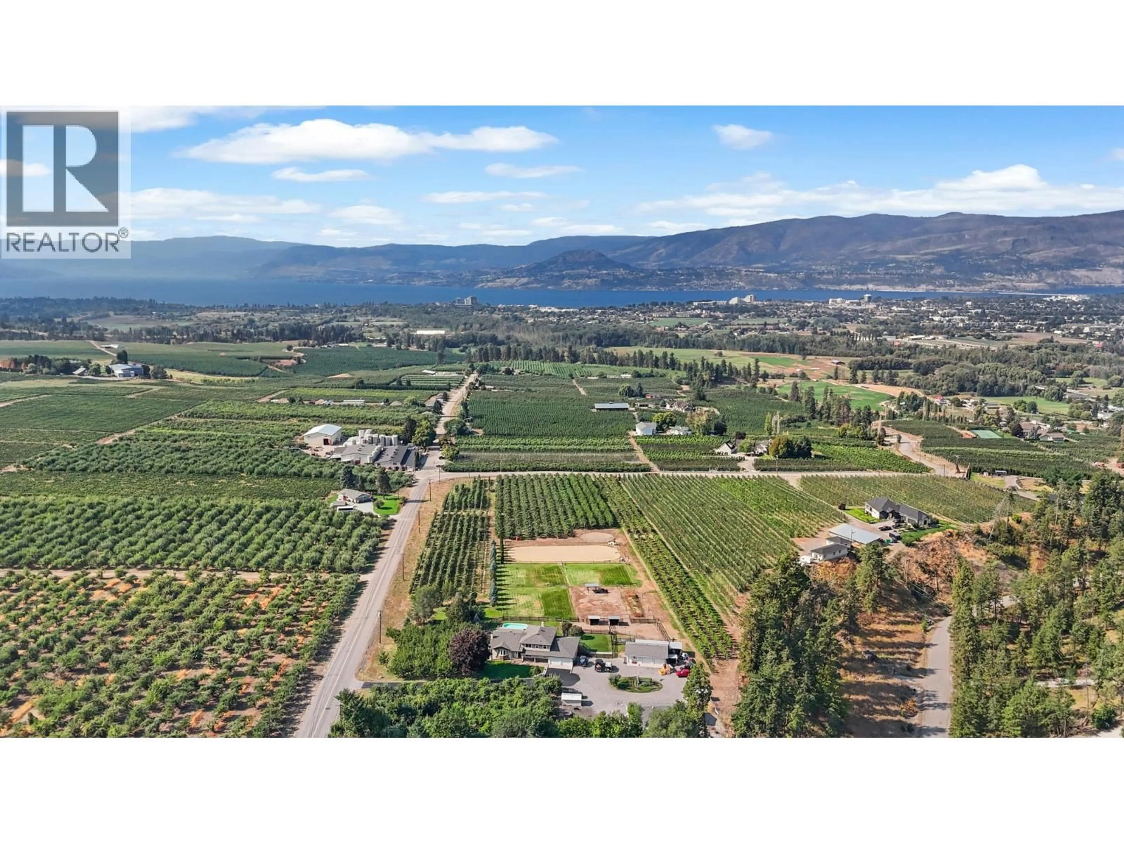 A pic from outside/outdoor area/front of a property/back of a property/a pic from drone, mountain view for 3769 SPIERS ROAD, Kelowna British Columbia V1W4B1