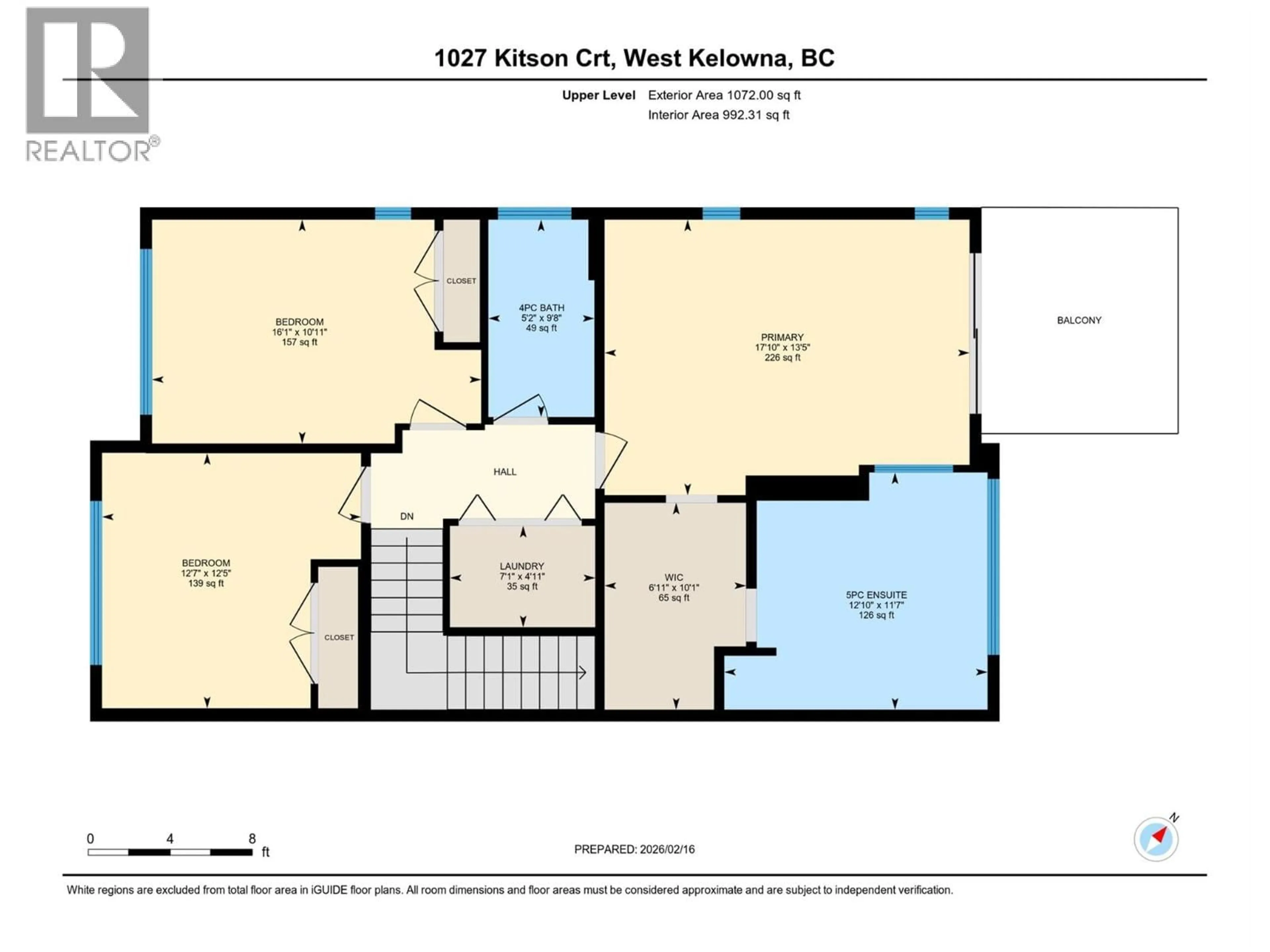 Floor plan for 1027 KITSON COURT, West Kelowna British Columbia V1Z0B9