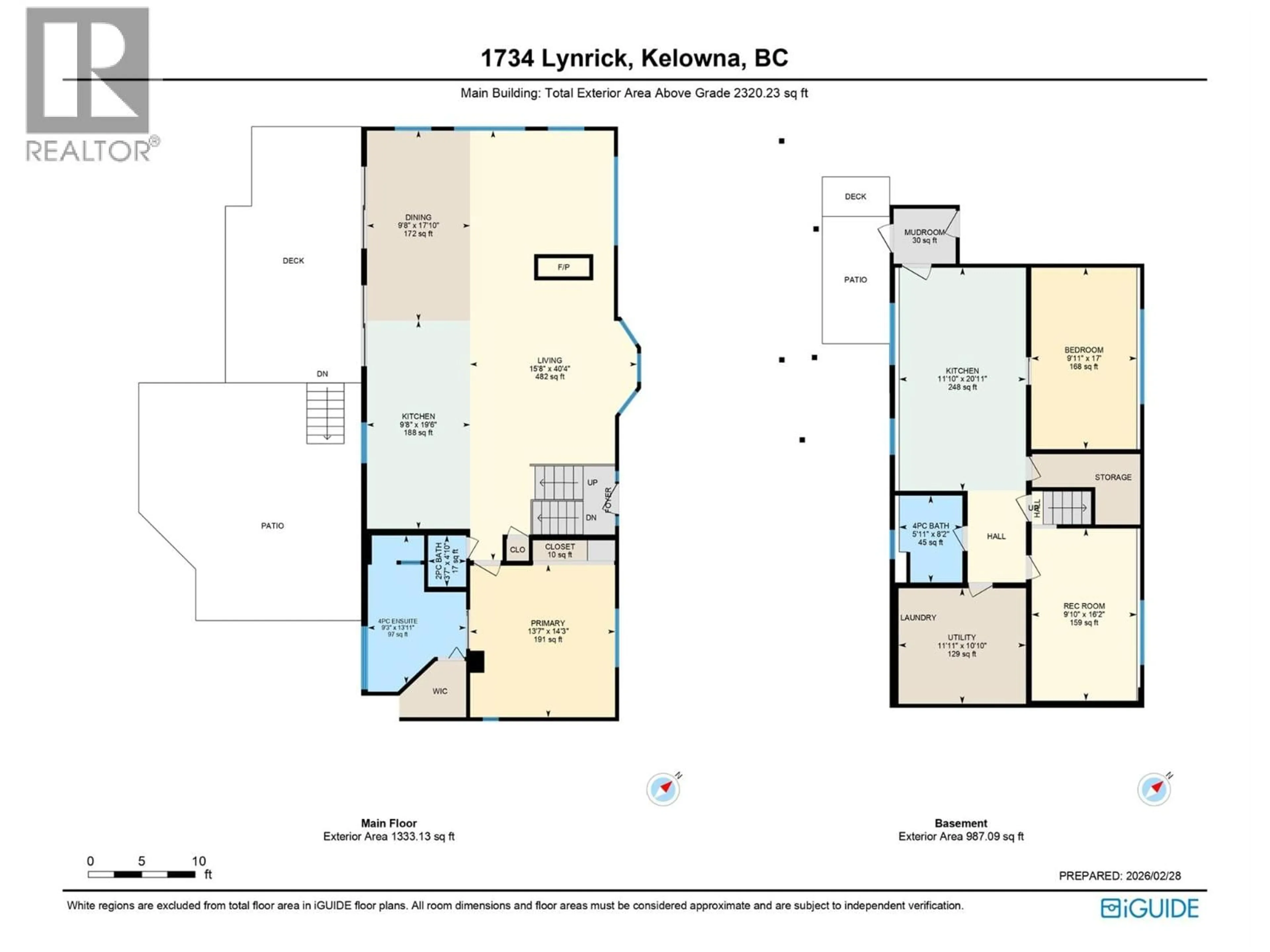 Floor plan for 1734 LYNRICK ROAD, Kelowna British Columbia V1P1E9