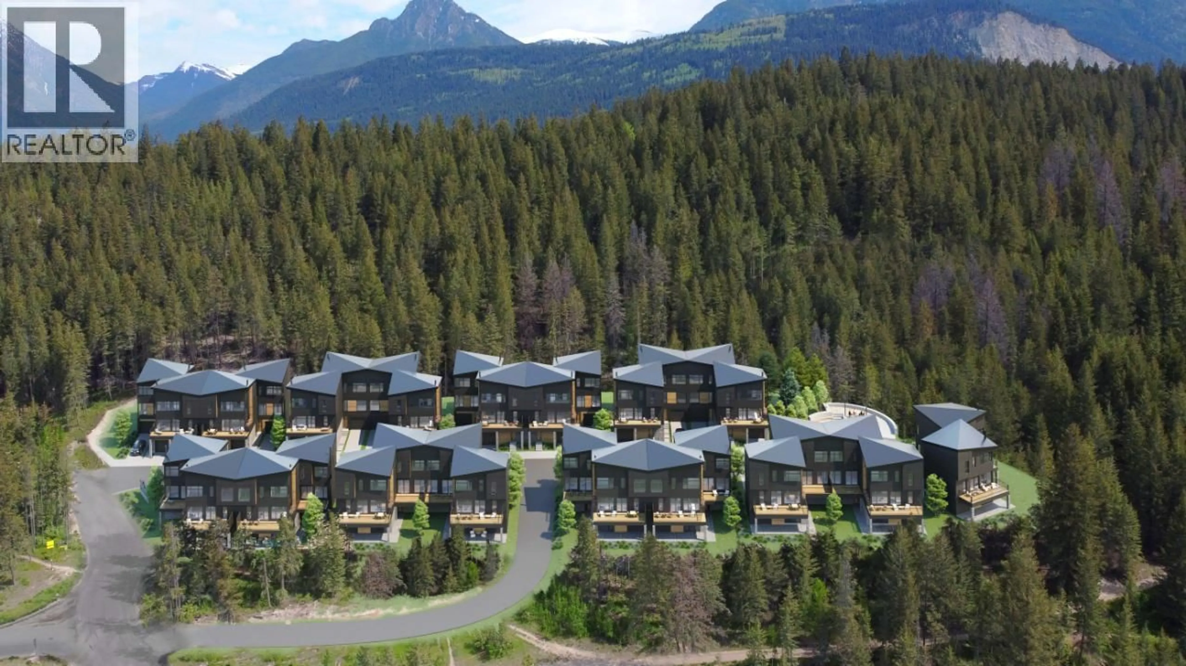 A pic from outside/outdoor area/front of a property/back of a property/a pic from drone, mountain view for 3 - 1551 BOWLE-EVANS DRIVE, Golden British Columbia V0A1H6