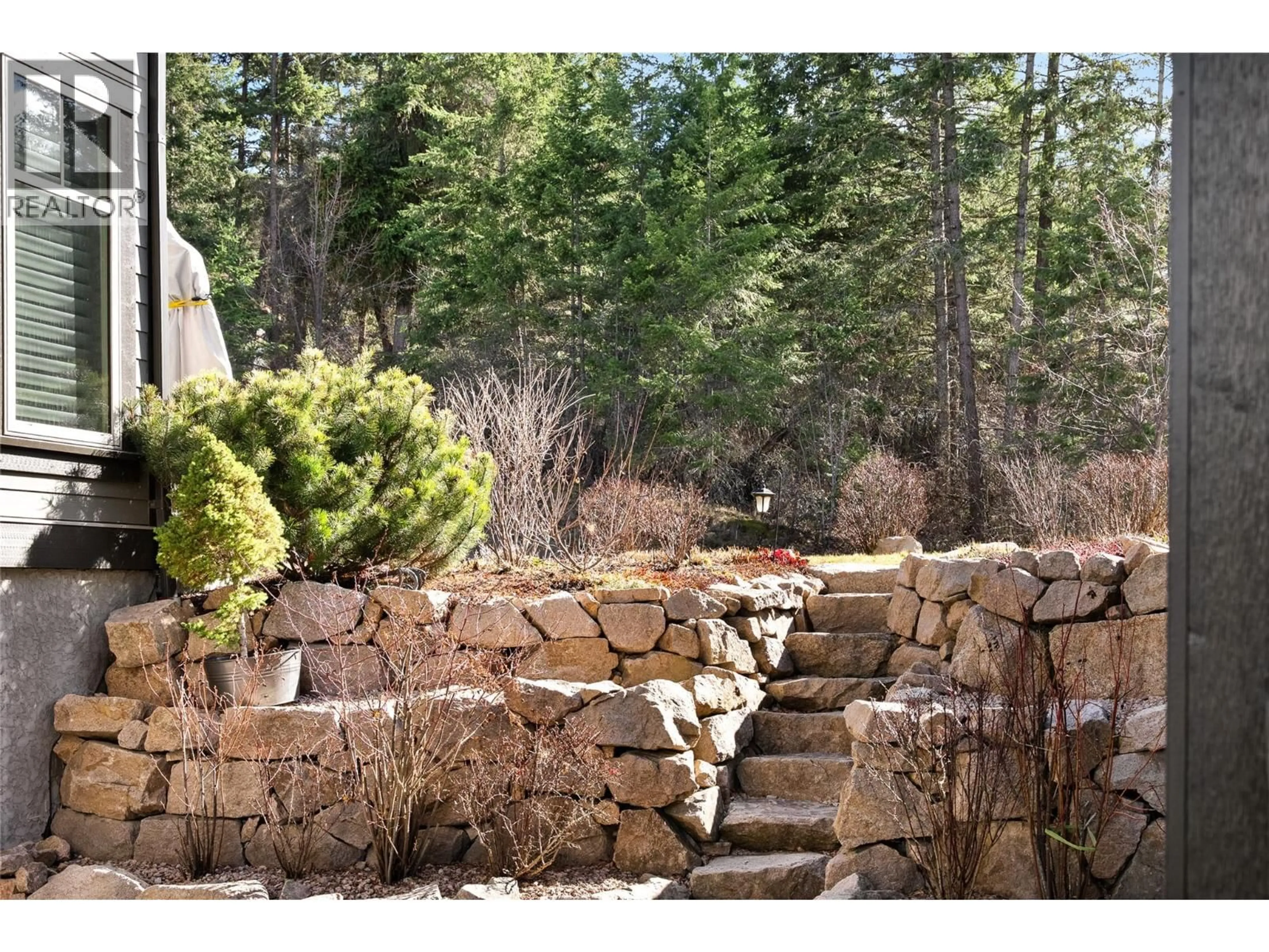 Patio, forest/trees view for 34 - 333 LONGSPOON DRIVE, Vernon British Columbia V1H2L1
