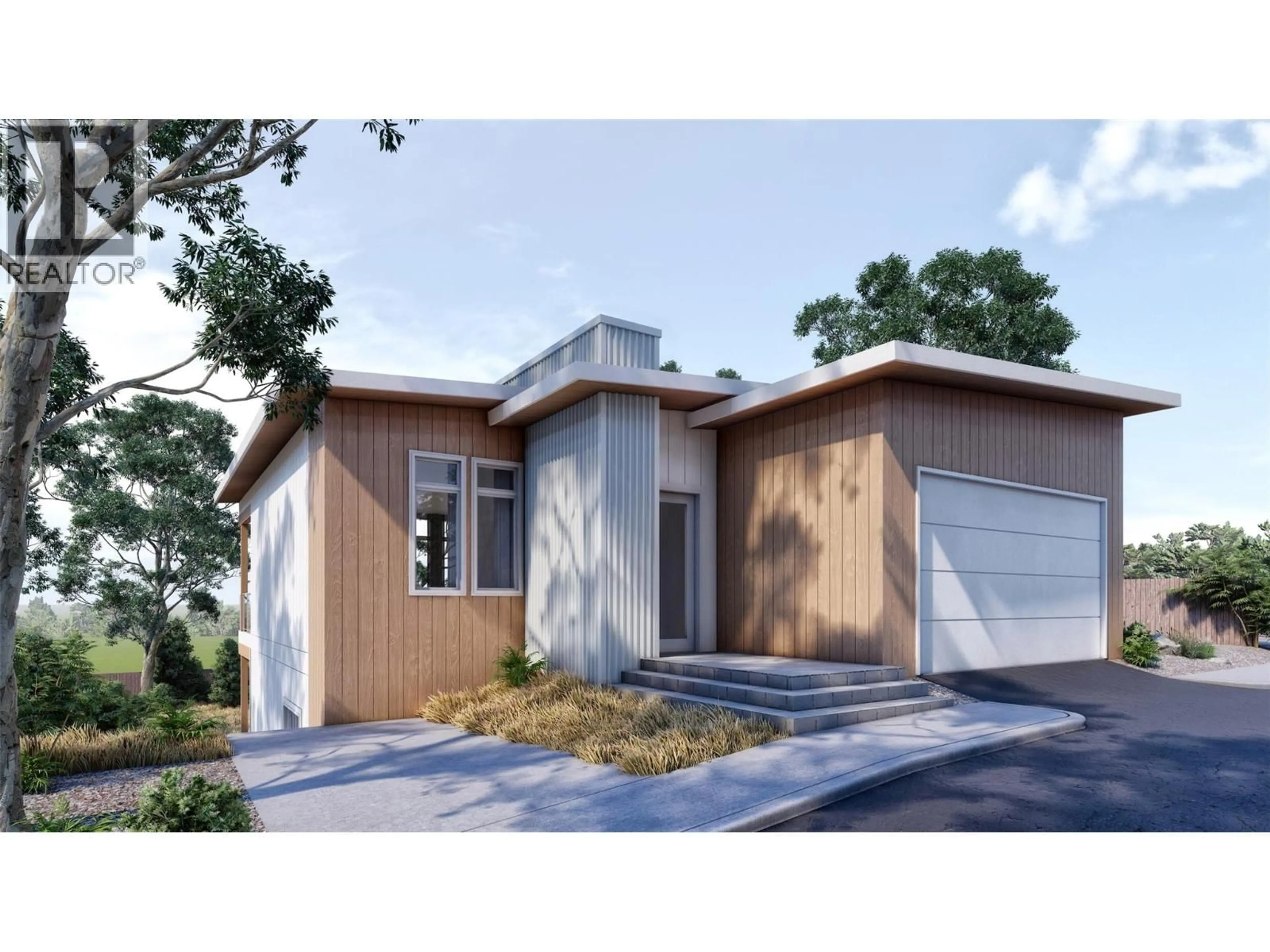 Home with vinyl exterior material, street for 18 - 1960 NORTHERN FLICKER COURT, Kelowna British Columbia V1V0G3