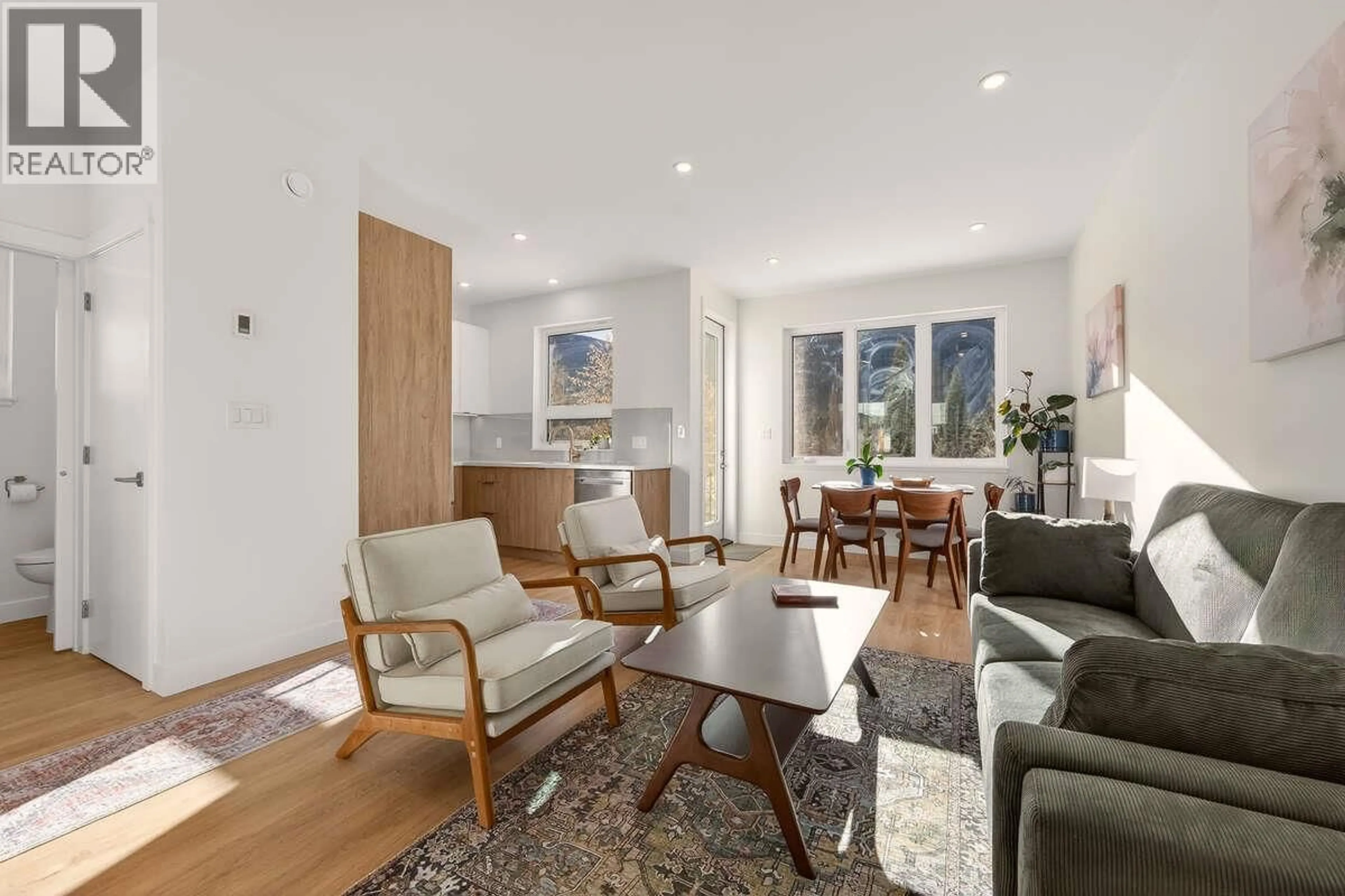 Living room with furniture, wood/laminate floor for B - 2224 FALLS STREET, Nelson British Columbia V1L1K4