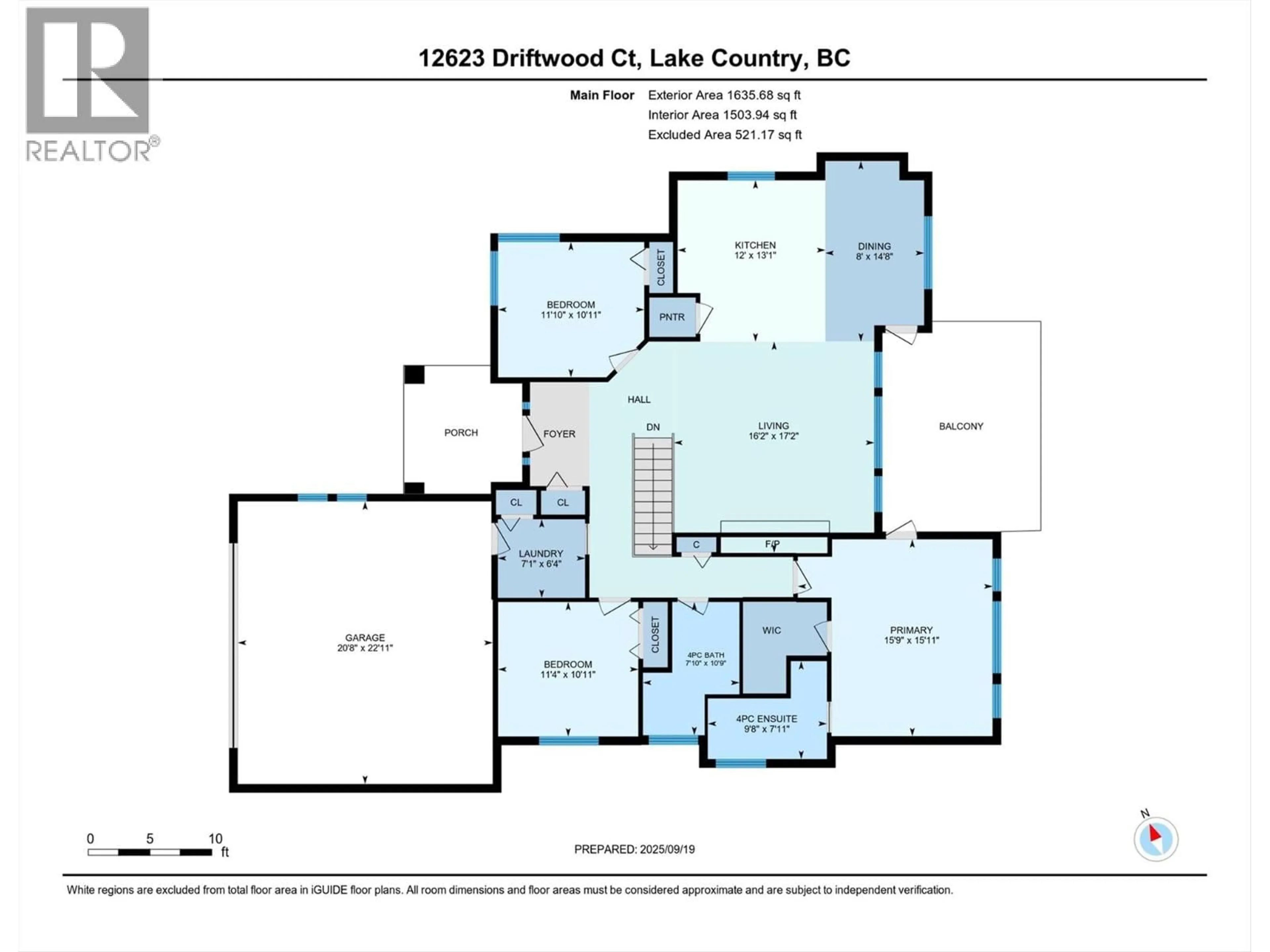Floor plan for 12623 DRIFTWOOD COURT, Lake Country British Columbia V4V2M9
