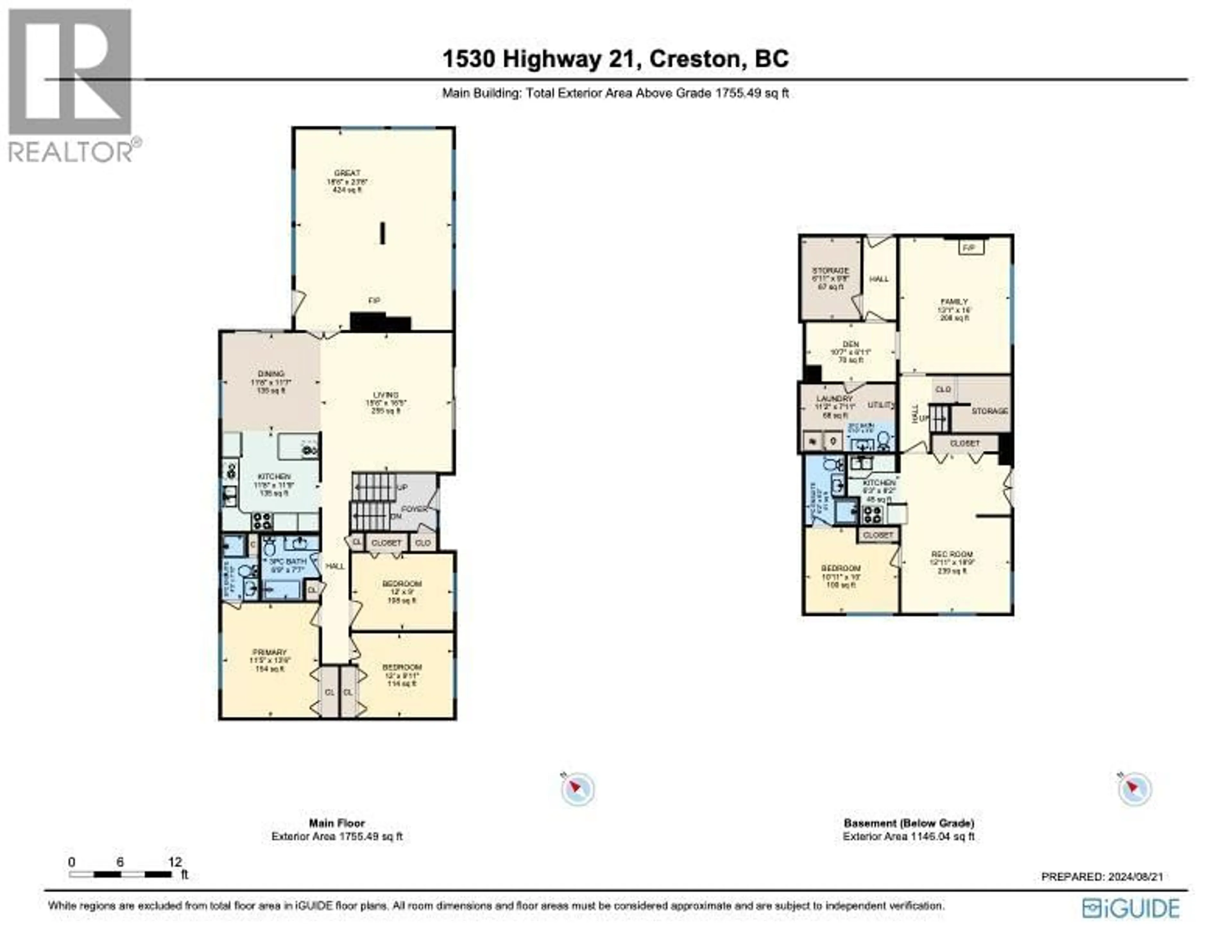 Floor plan for 1530 21 HIGHWAY, Creston British Columbia V0B1G2
