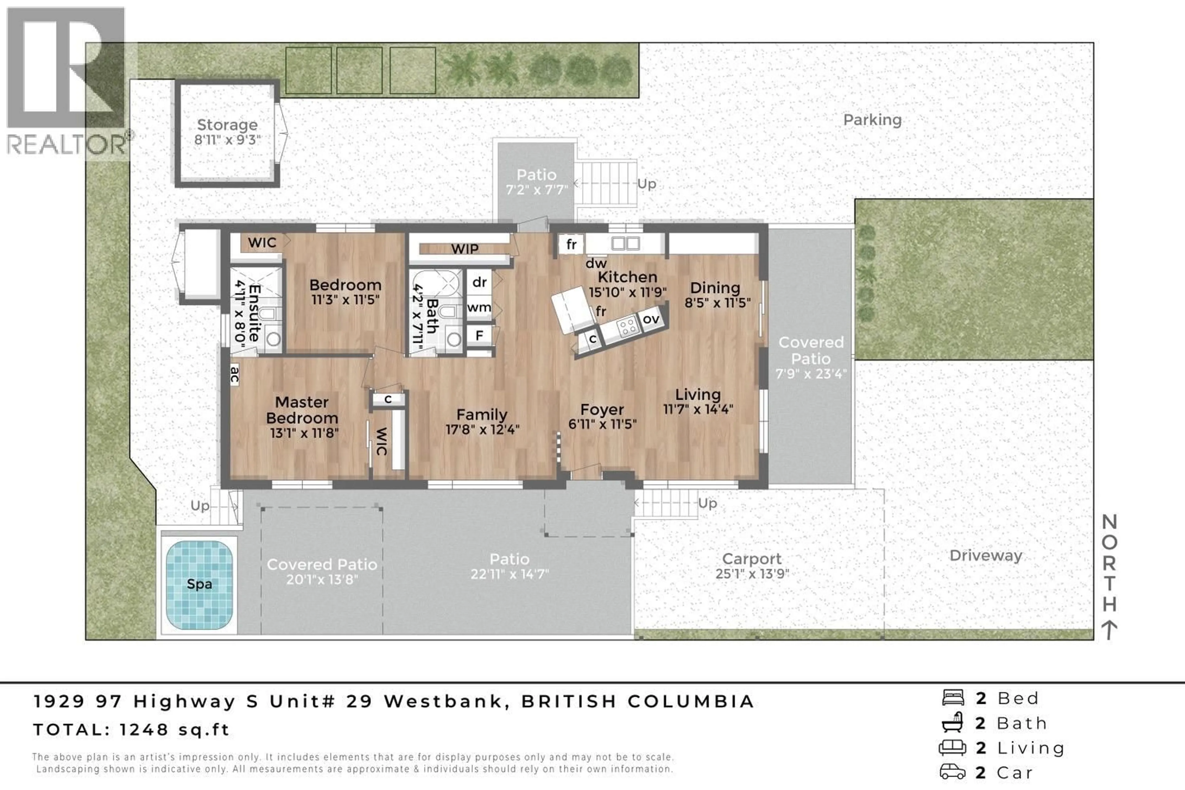 Floor plan for 29 - 1929 97 HIGHWAY SOUTH, Westbank British Columbia V1Z2Z1