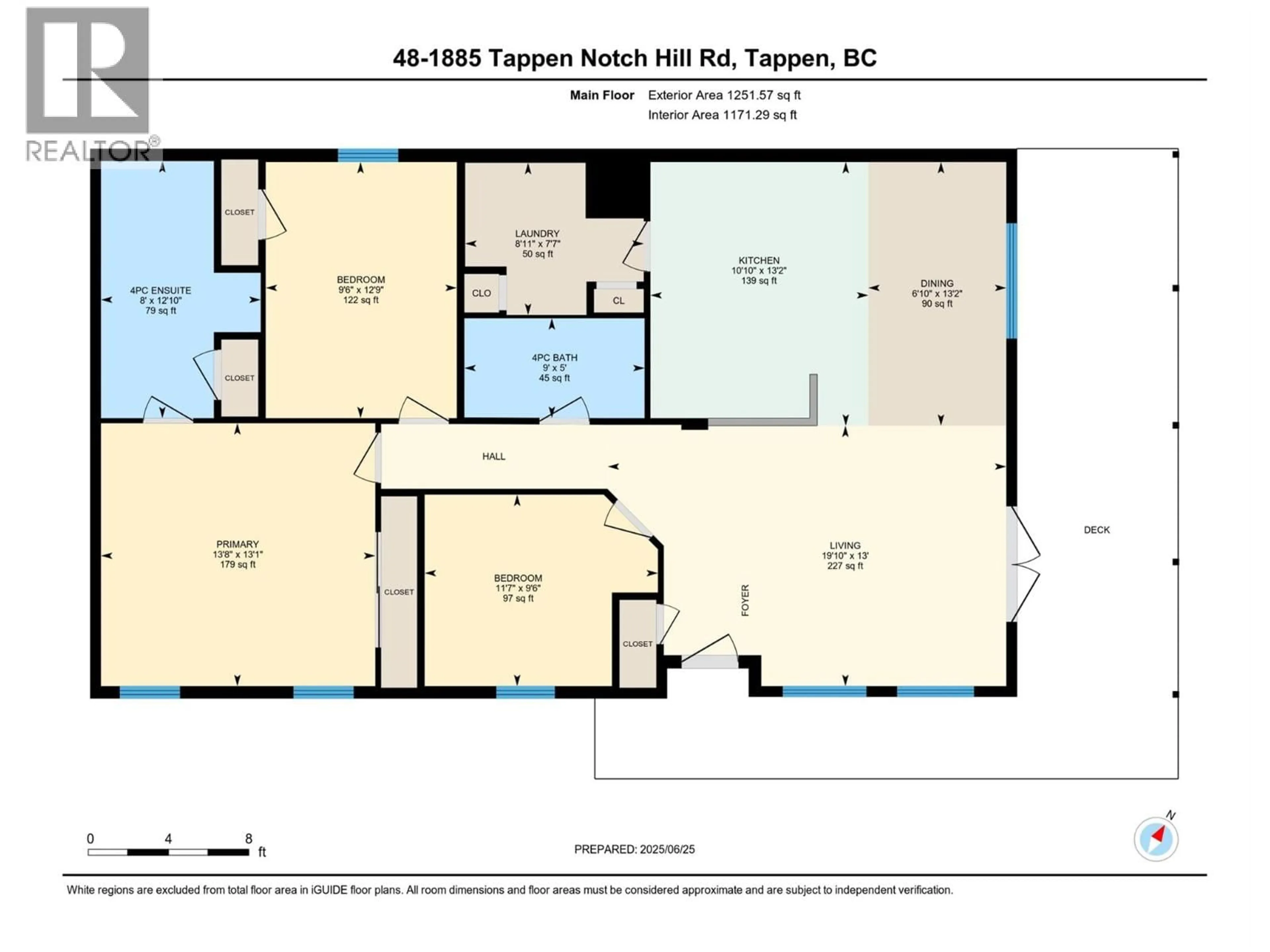 Floor plan for 48 - 1885 TAPPEN NOTCH HILL ROAD, Tappen British Columbia V0E2X0