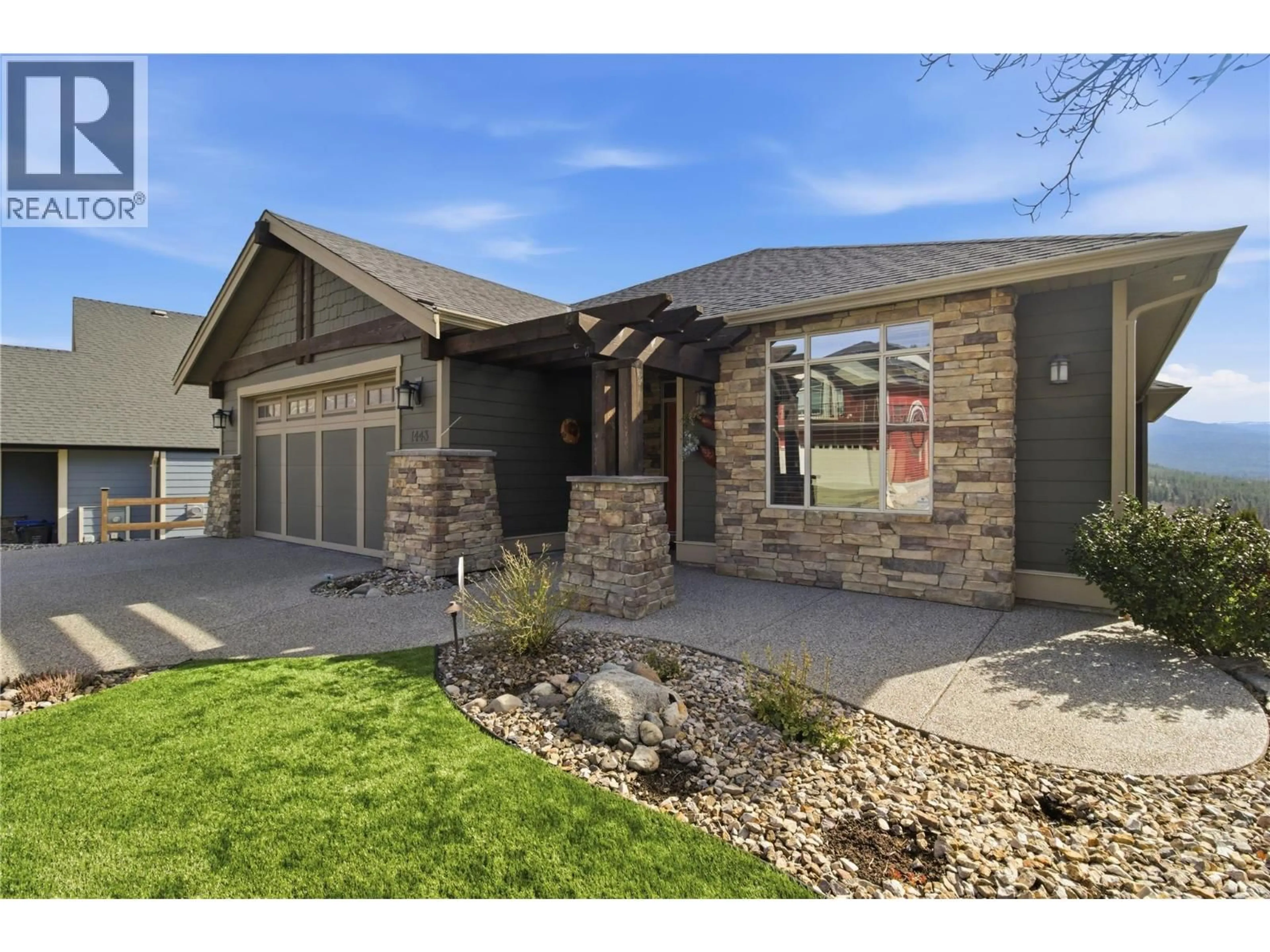 Home with brick exterior material, street for 1443 WILMOT AVENUE, Kelowna British Columbia V1P1N3