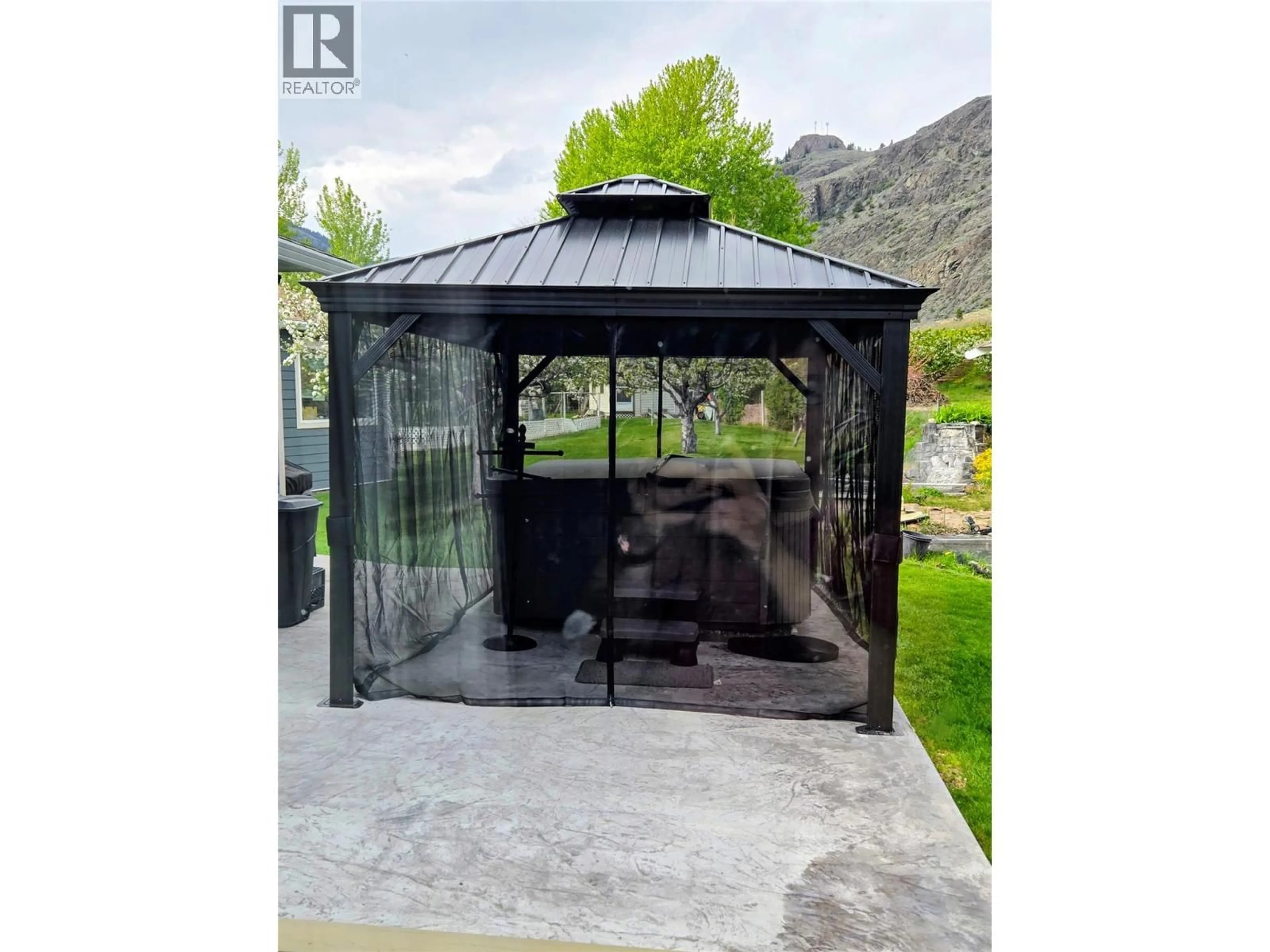 Patio, mountain view for 2616 MIDDLE BENCH ROAD, Keremeos British Columbia V0X1N2