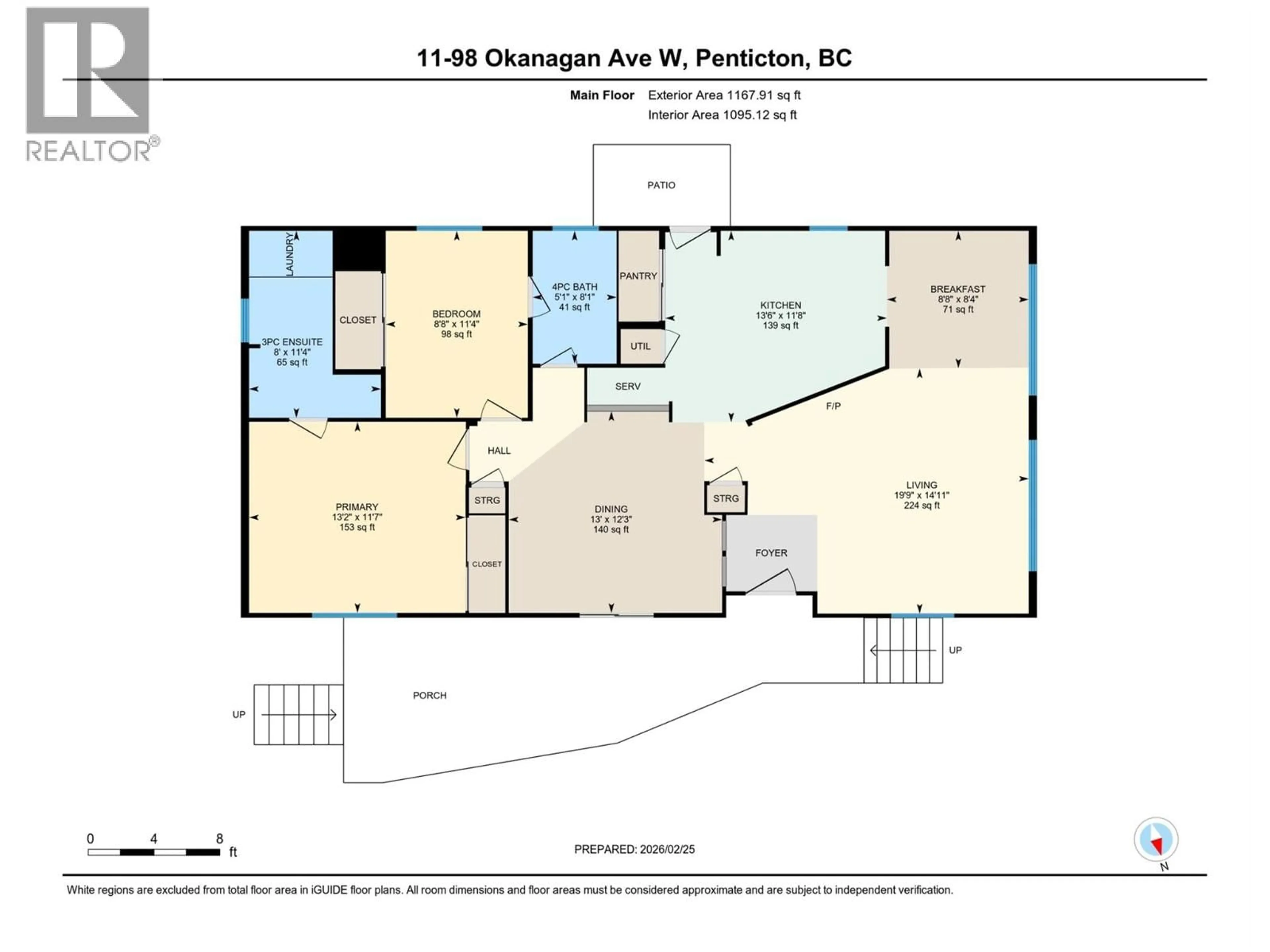Floor plan for 11 - 98 OKANAGAN AVENUE EAST, Penticton British Columbia V2A3J5