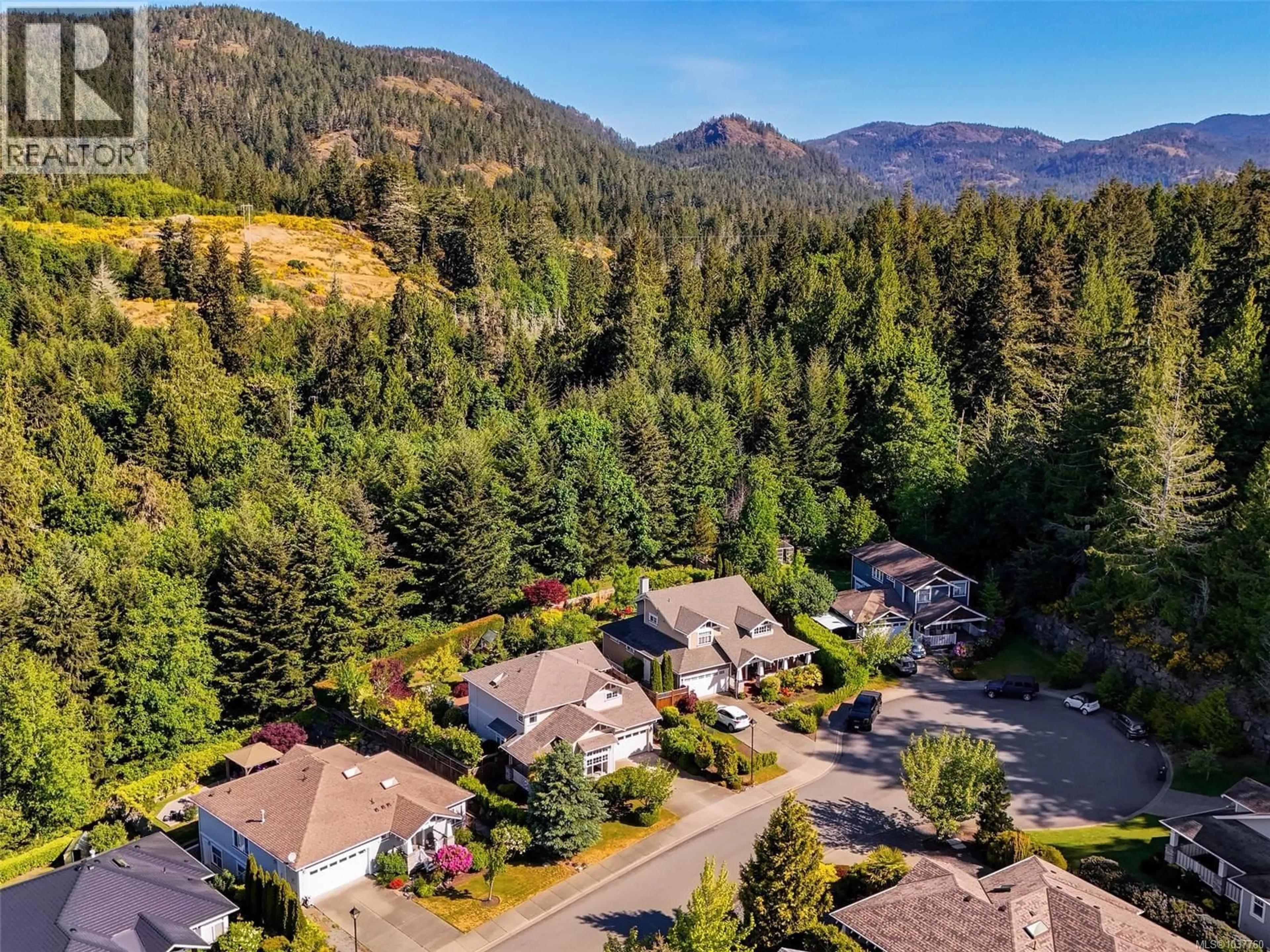 A pic from outside/outdoor area/front of a property/back of a property/a pic from drone, mountain view for 2518 WESTVIEW TERRACE, Sooke British Columbia V9Z0Y7