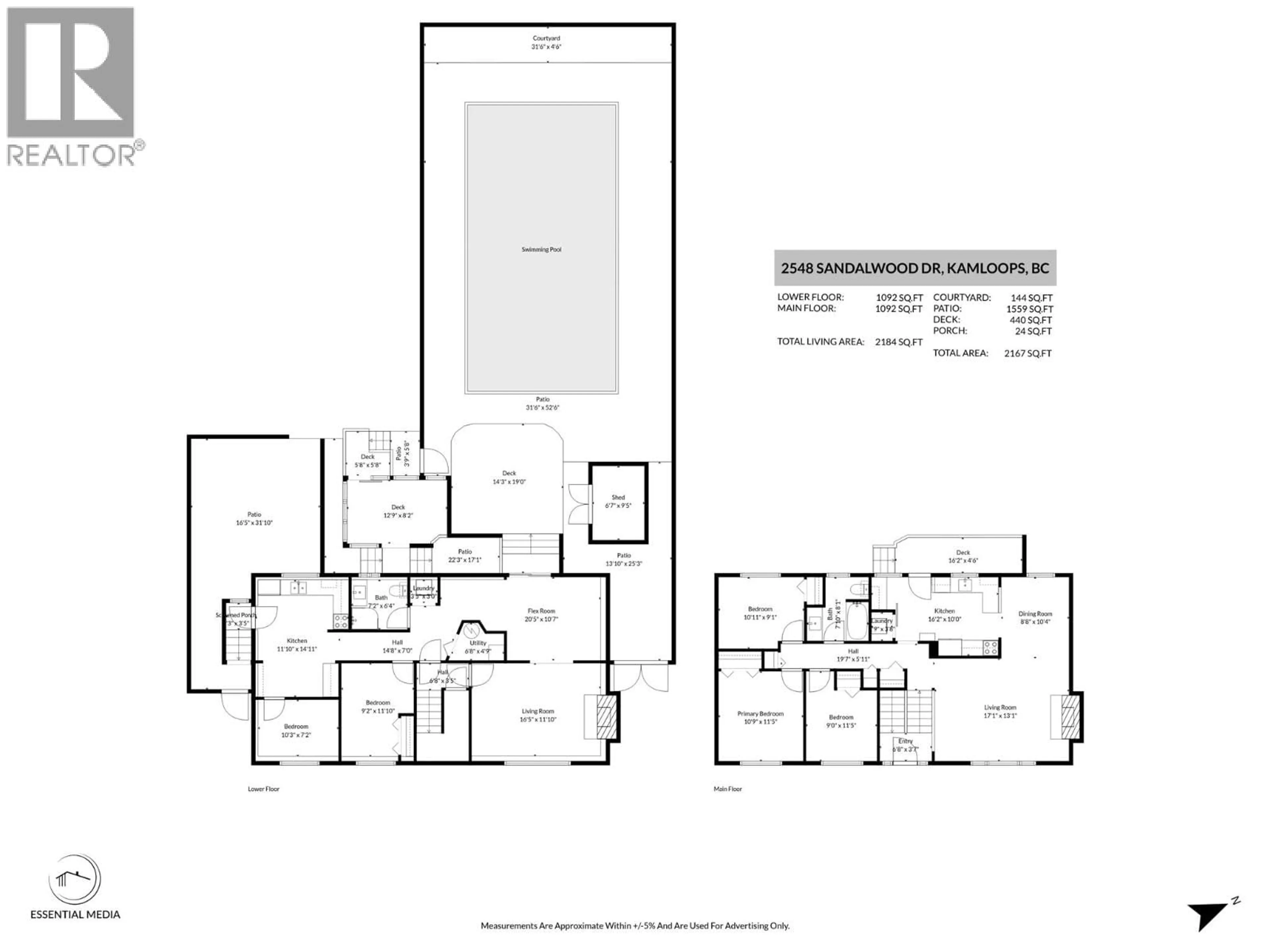 Floor plan for 2548 SANDALWOOD DRIVE, Kamloops British Columbia V2B6V4