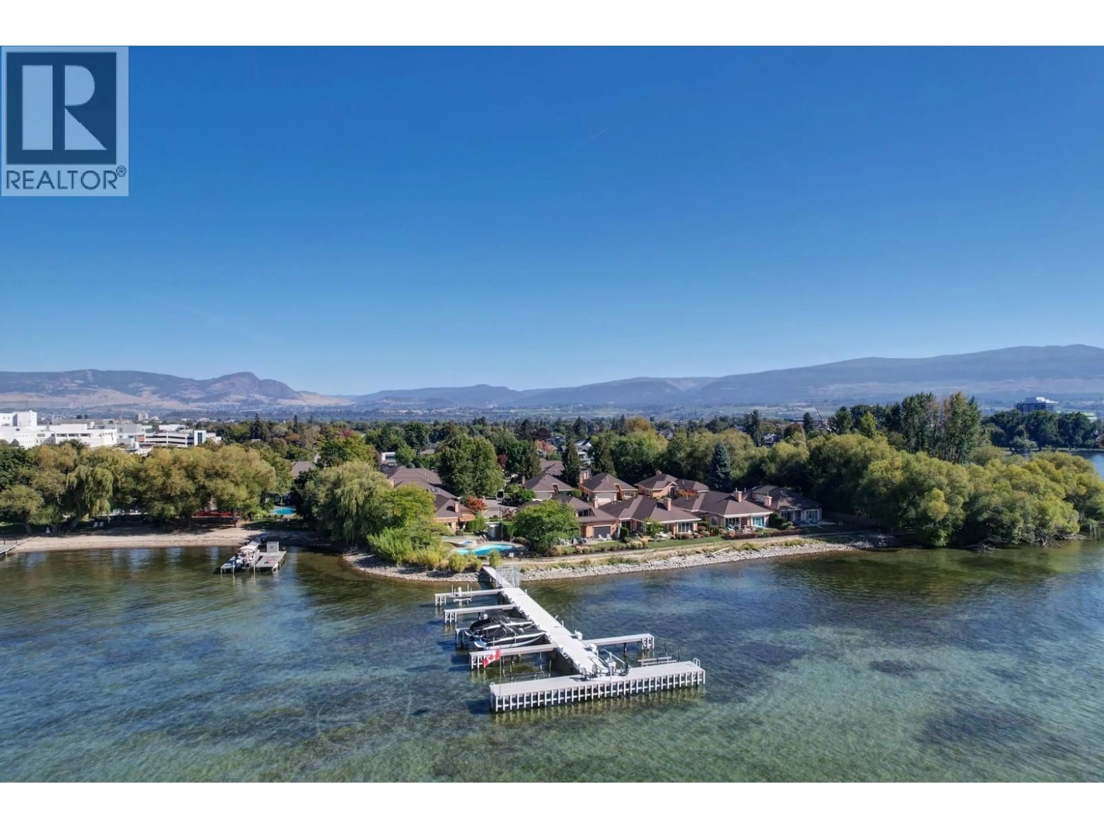 A pic from outside/outdoor area/front of a property/back of a property/a pic from drone, water/lake/river/ocean view for 20 - 2368 ABBOTT STREET, Kelowna British Columbia V1Y9G7