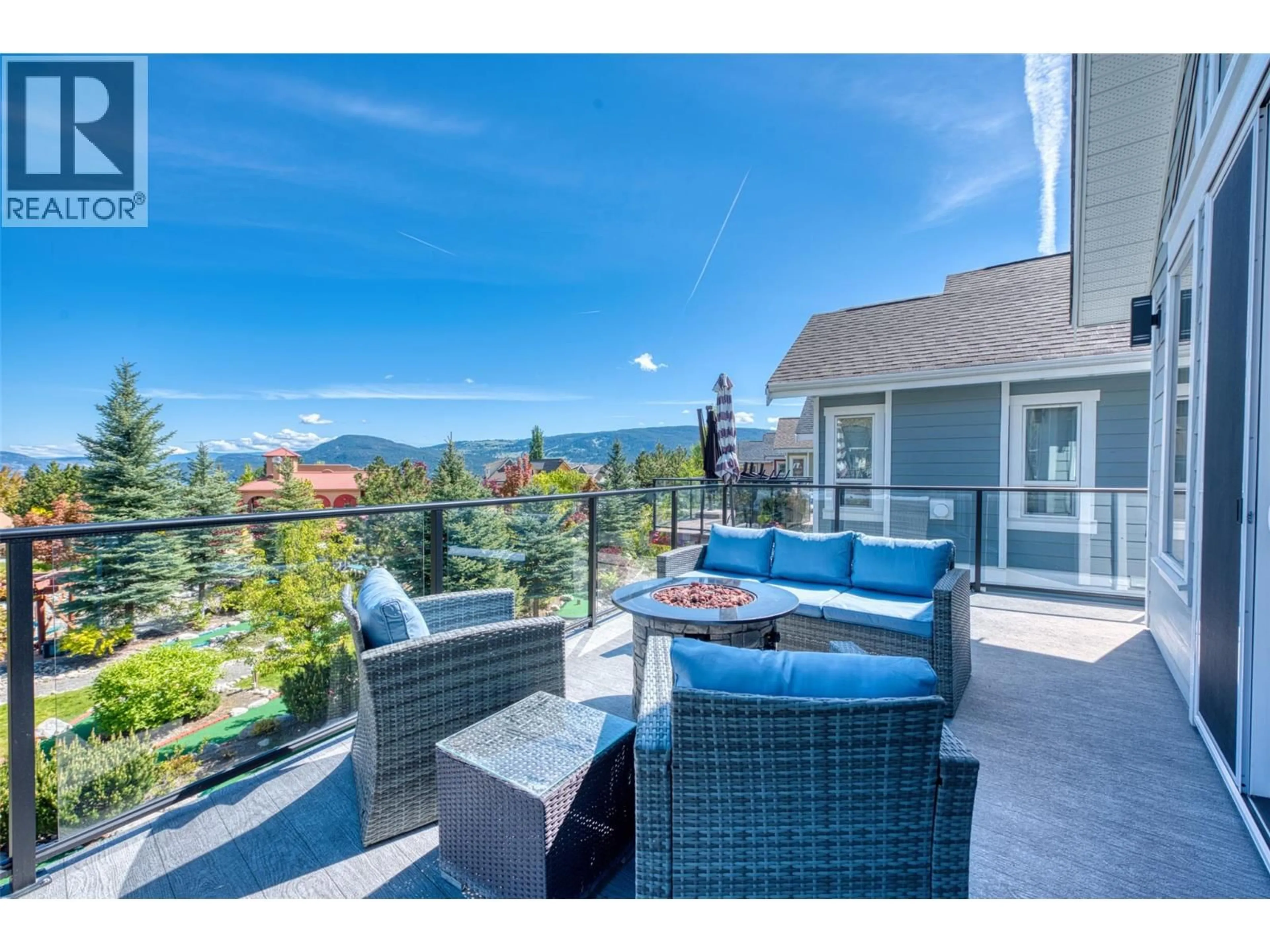 Patio, mountain view for 348 - 6833 MADRID WAY, Kelowna British Columbia V1Z3R8