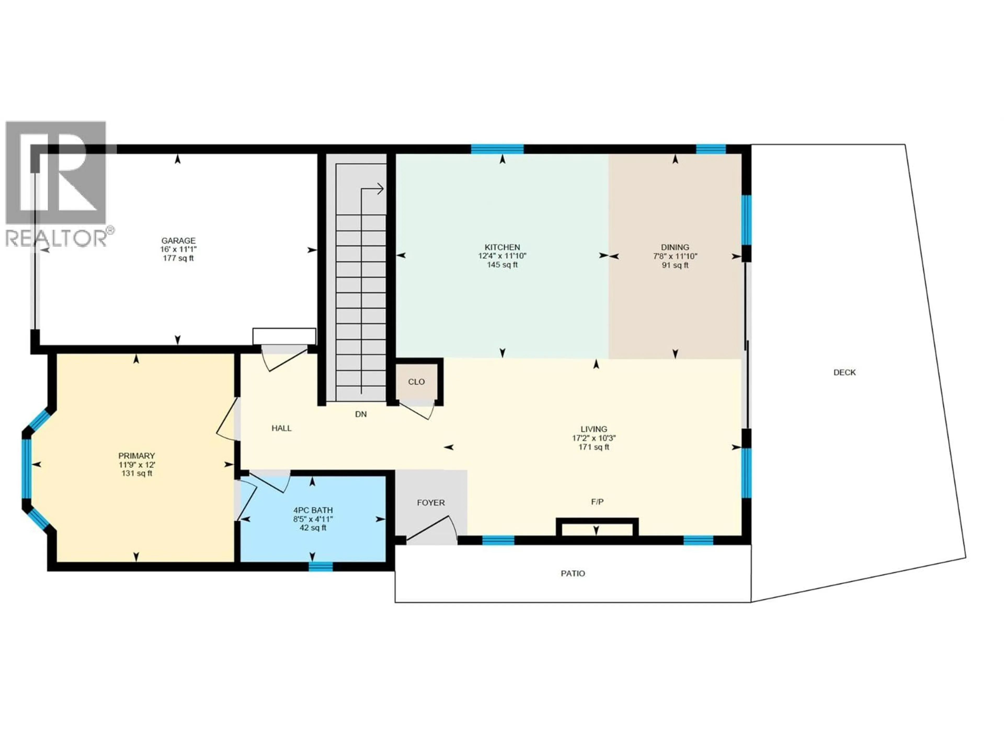 Floor plan for 348 - 6833 MADRID WAY, Kelowna British Columbia V1Z3R8