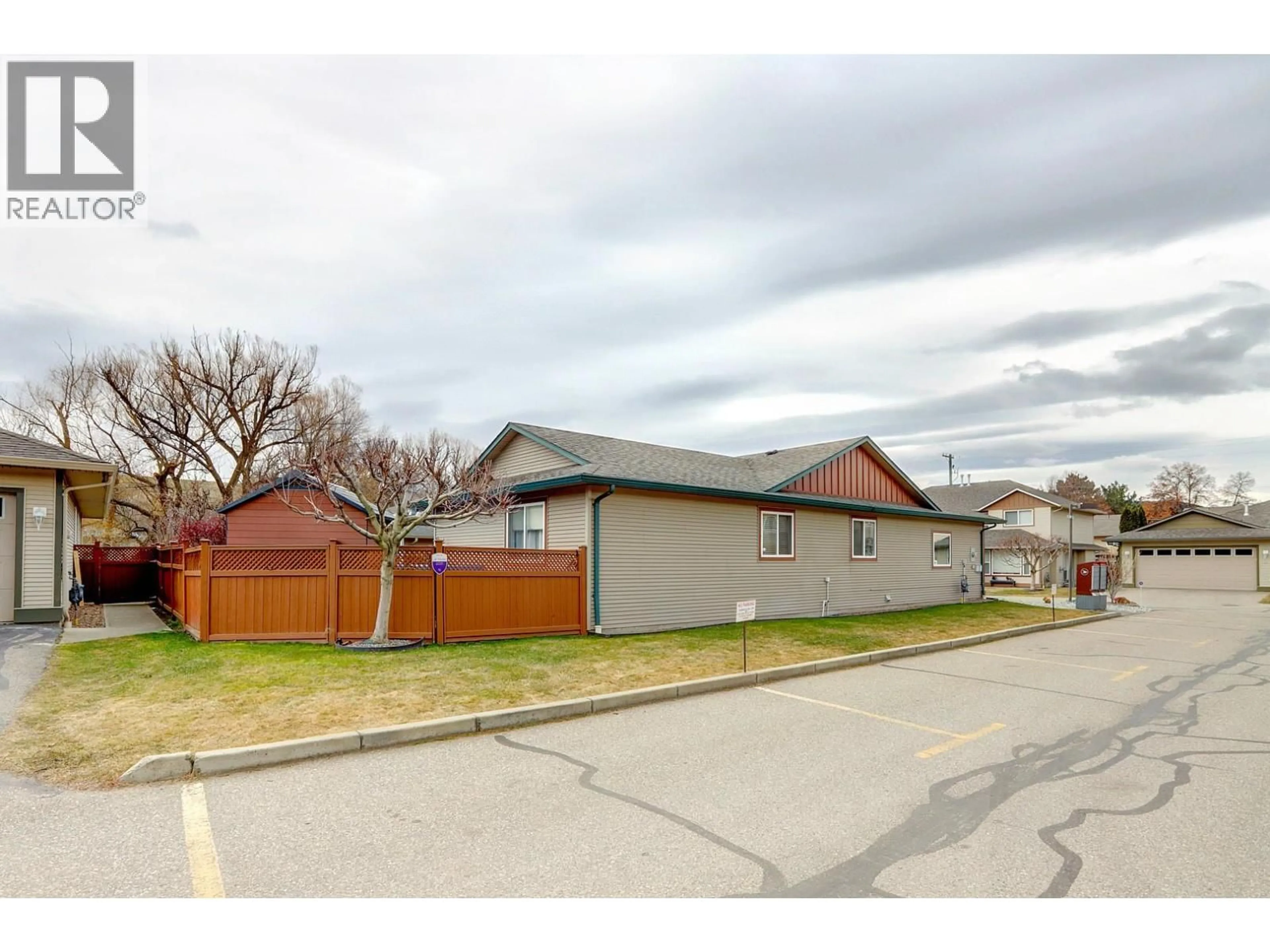 A pic from outside/outdoor area/front of a property/back of a property/a pic from drone, street for 14 - 5200 25 AVENUE, Vernon British Columbia V1T9V6