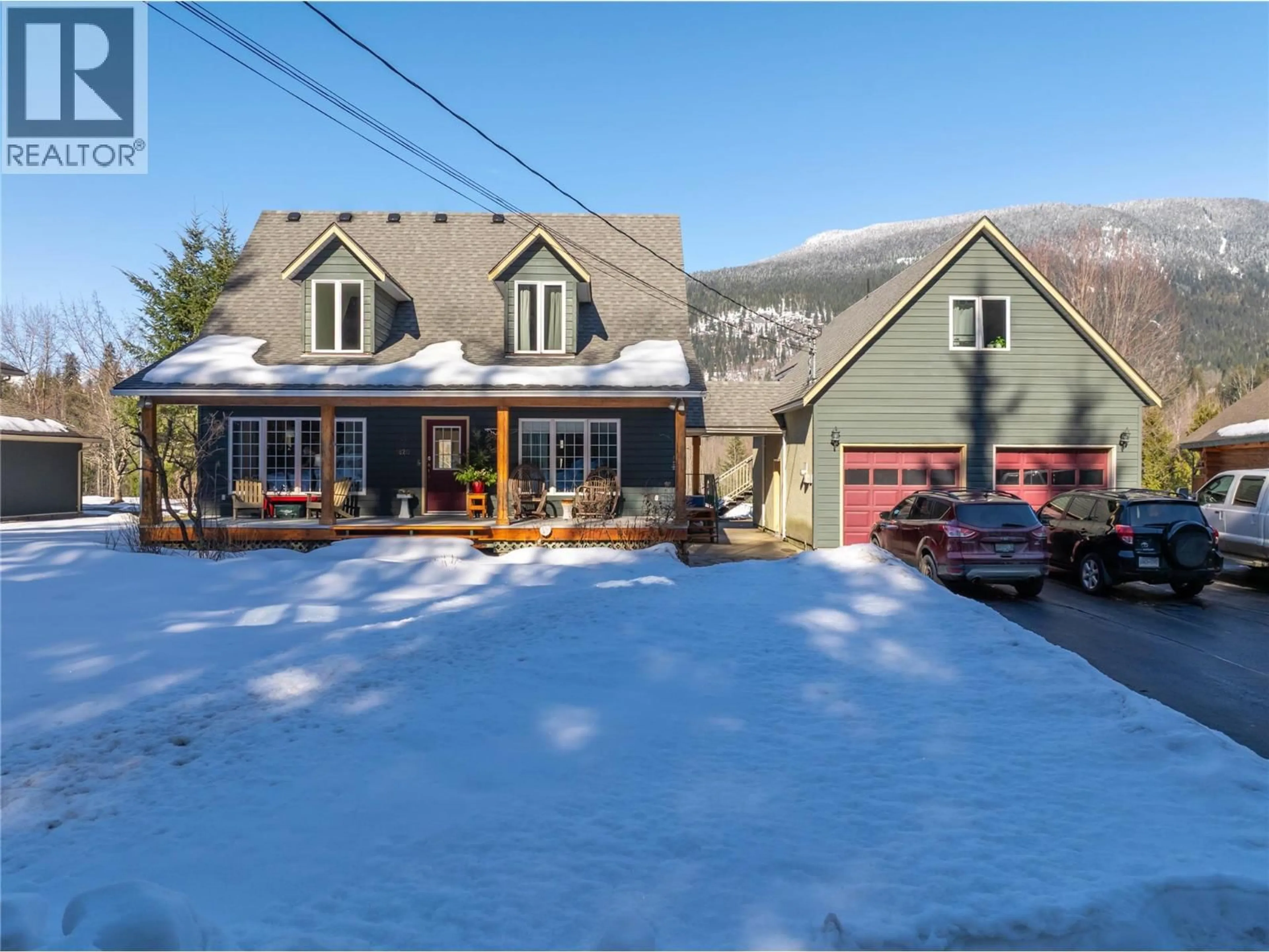 A pic from outside/outdoor area/front of a property/back of a property/a pic from drone, street for 1820 ILLECILLEWAET ROAD, Revelstoke British Columbia V0E2S0