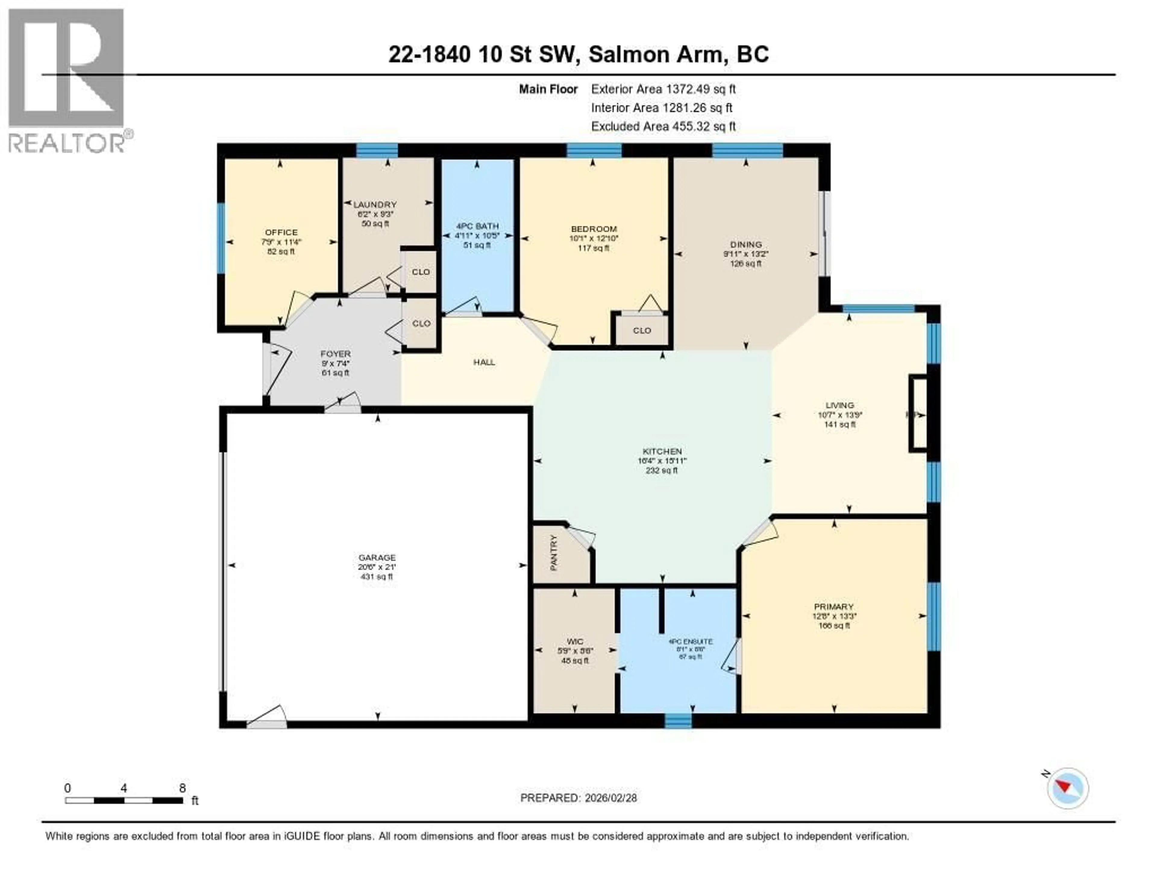 Floor plan for 22 - 1840 10 STREET SOUTHWEST, Salmon Arm British Columbia V1E0H2