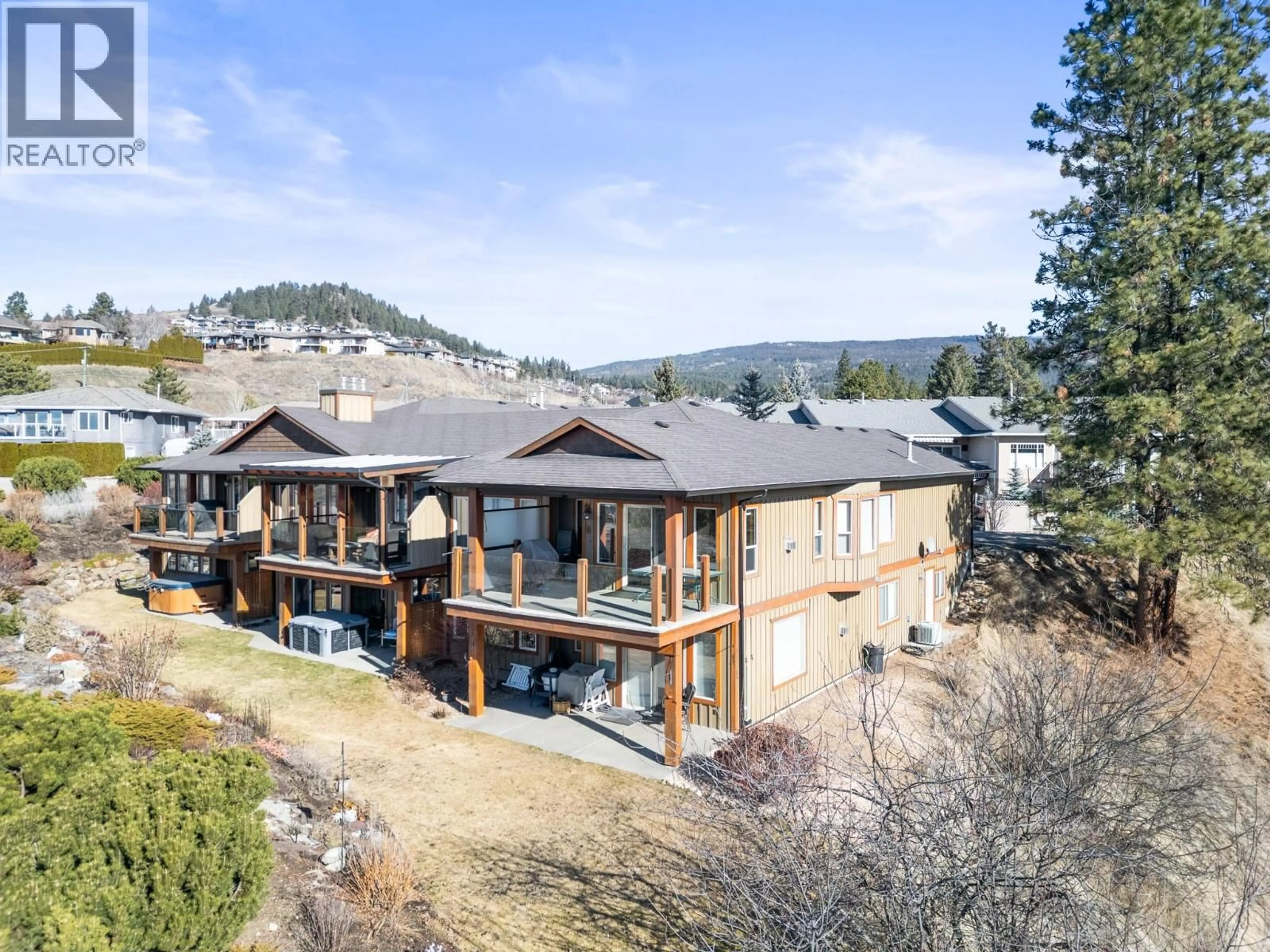 A pic from outside/outdoor area/front of a property/back of a property/a pic from drone, unknown for 3 - 6900 MANNING PLACE, Vernon British Columbia V1B2Y5