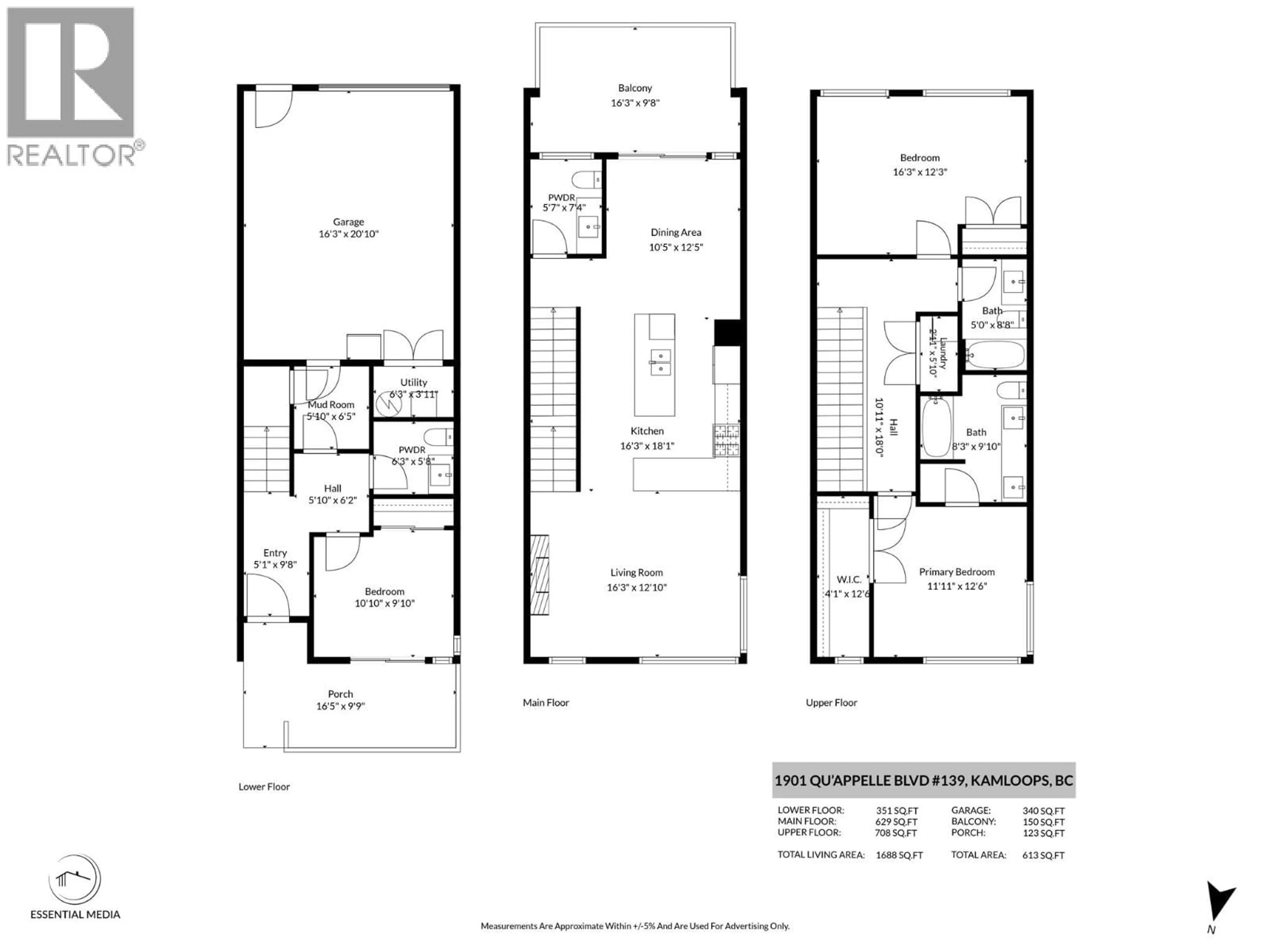 Floor plan for 139 - 1901 QU'APPELLE BOULEVARD, Kamloops British Columbia V2E0C9