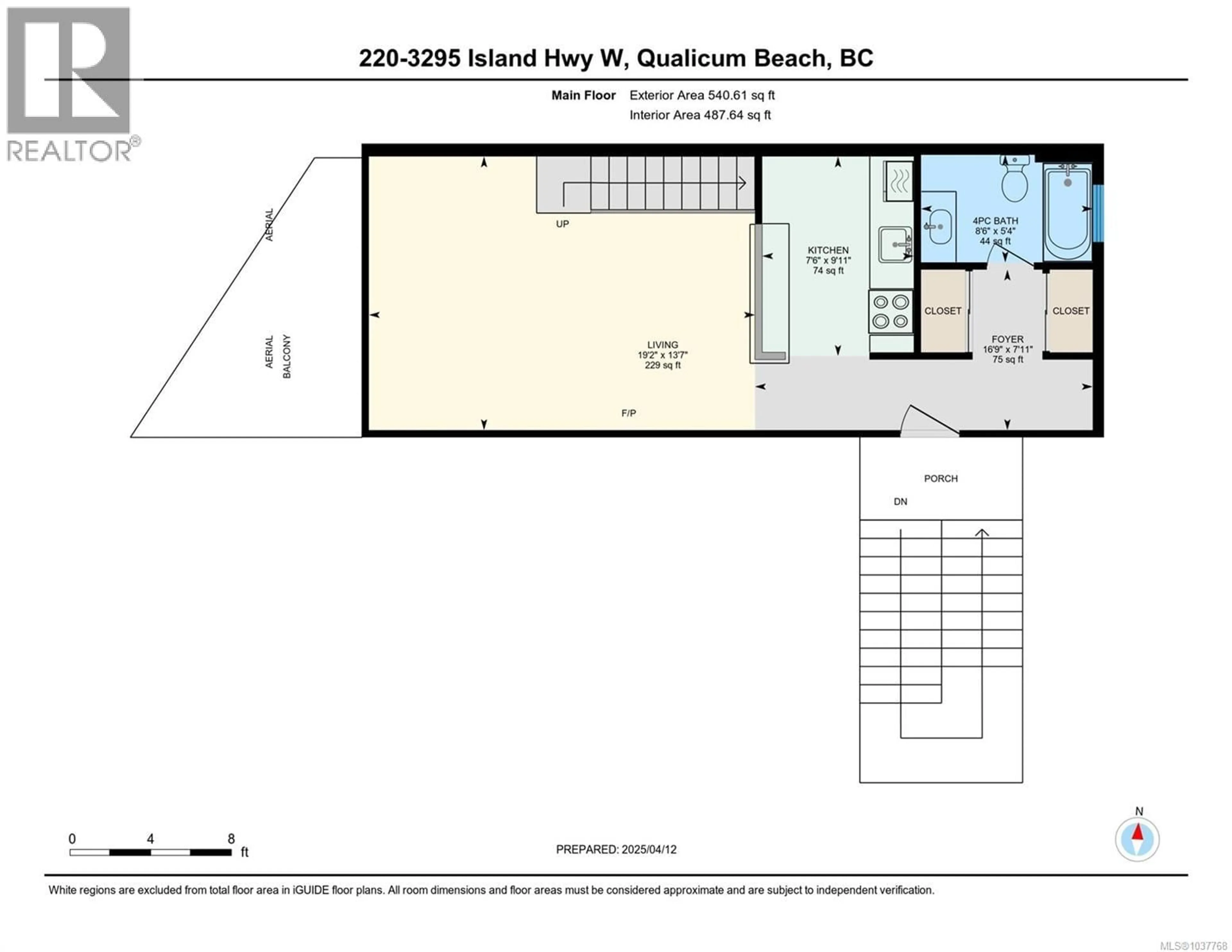 Floor plan for 220 - 3295 ISLAND HIGHWAY WEST, Qualicum Beach British Columbia V9K2C6