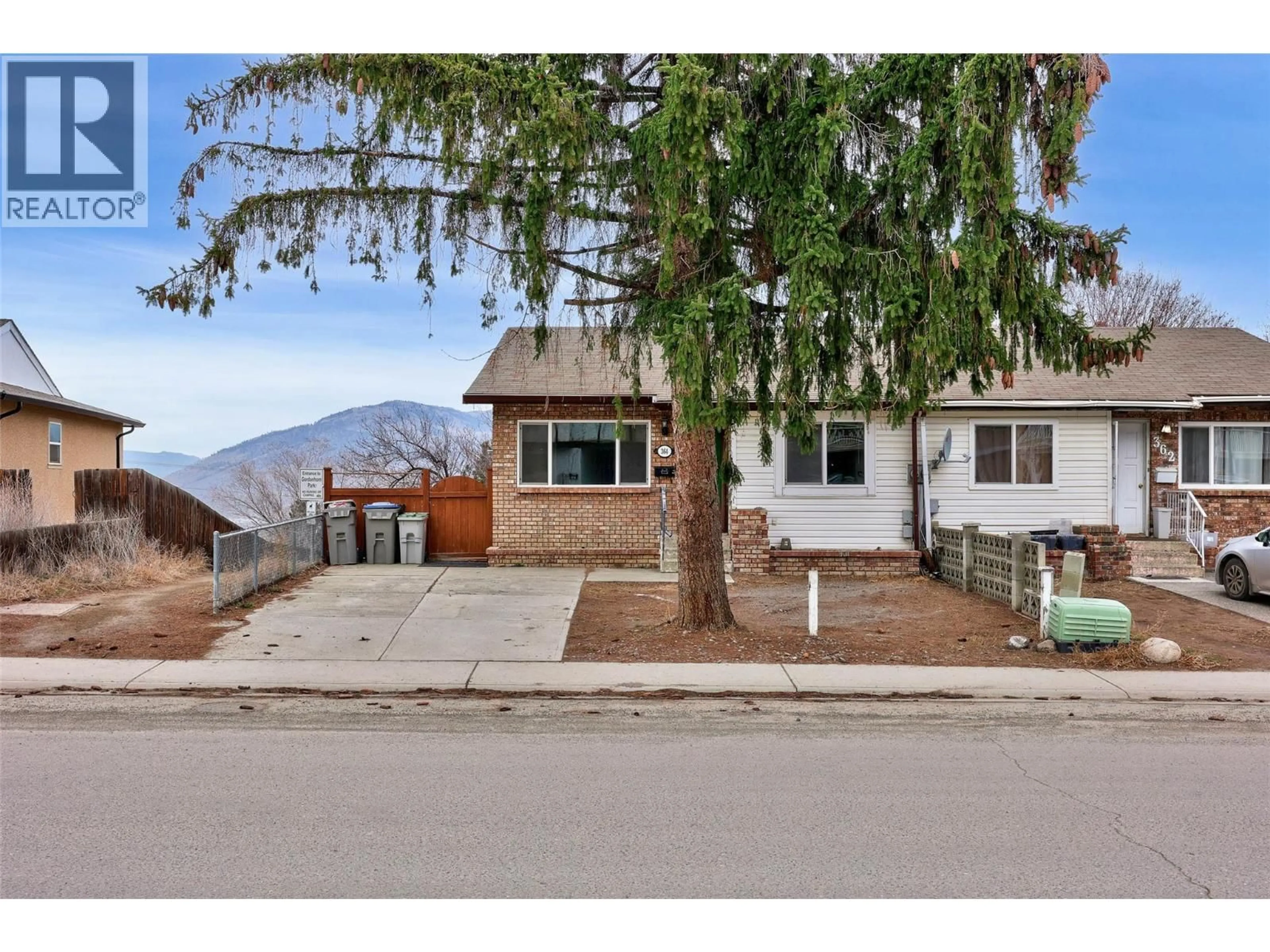 A pic from outside/outdoor area/front of a property/back of a property/a pic from drone, mountain view for 364 WADDINGTON DRIVE, Kamloops British Columbia V2E1M5
