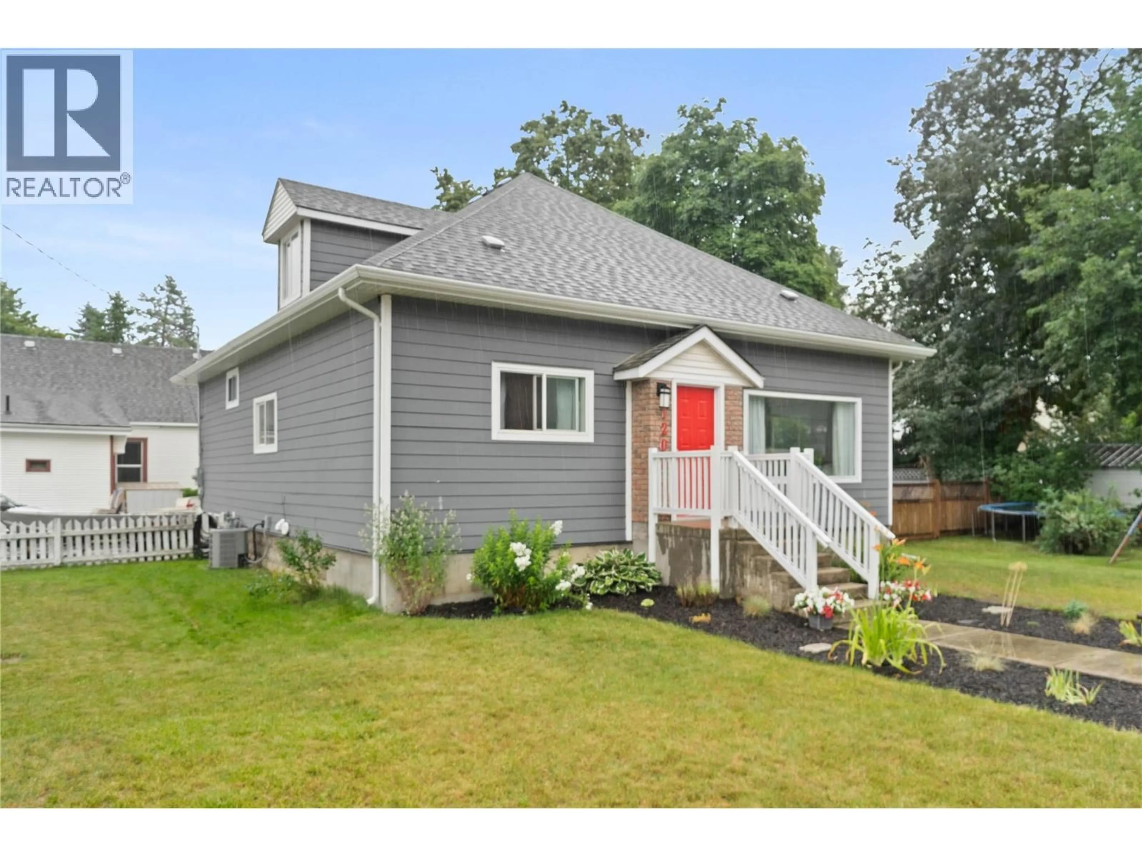 Home with vinyl exterior material, street for 1207 GEORGE STREET, Enderby British Columbia V0E1V2