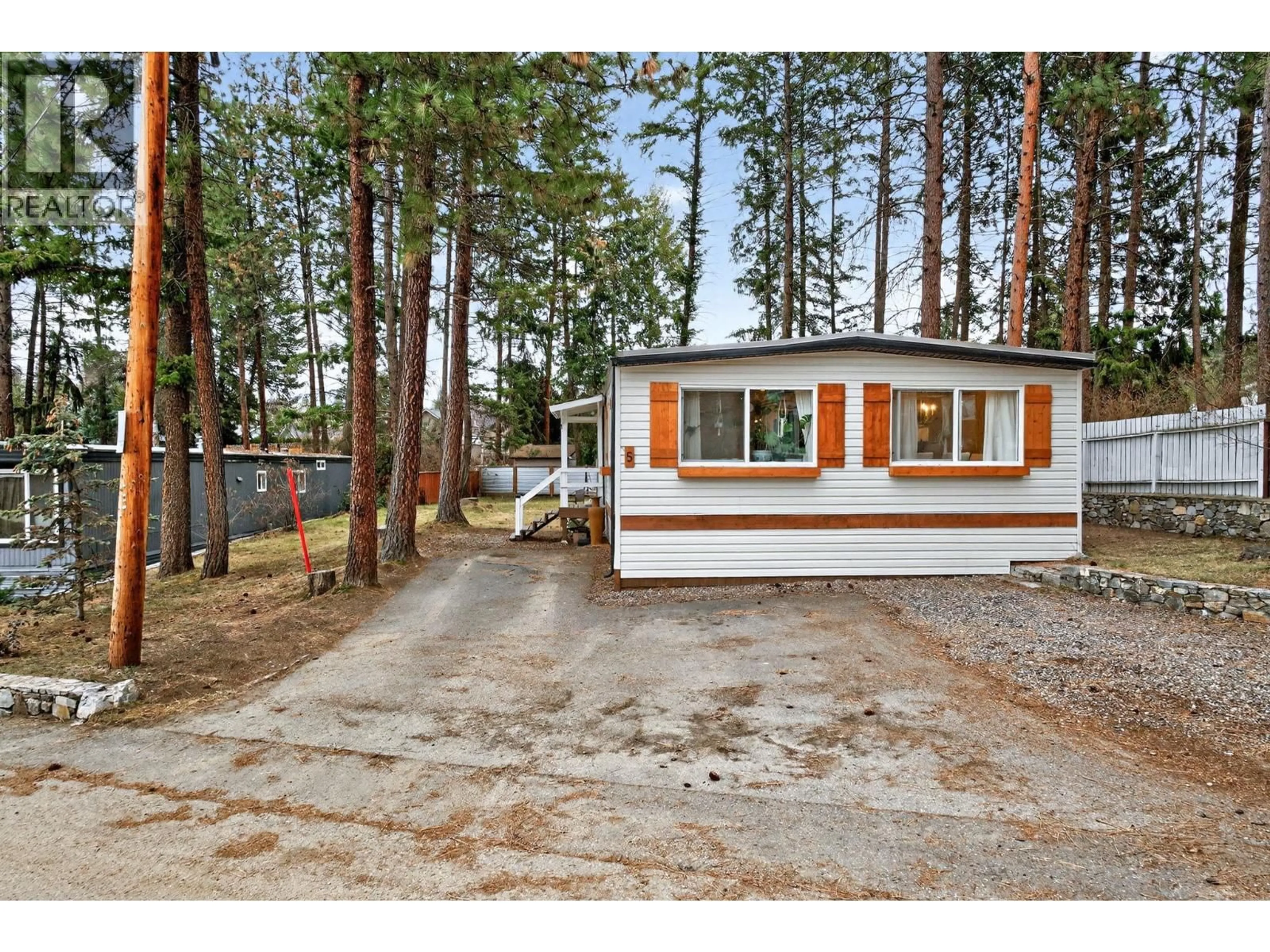 Home with vinyl exterior material, street for 5 - 4075 MCCLAIN ROAD, Kelowna British Columbia V1W4R4