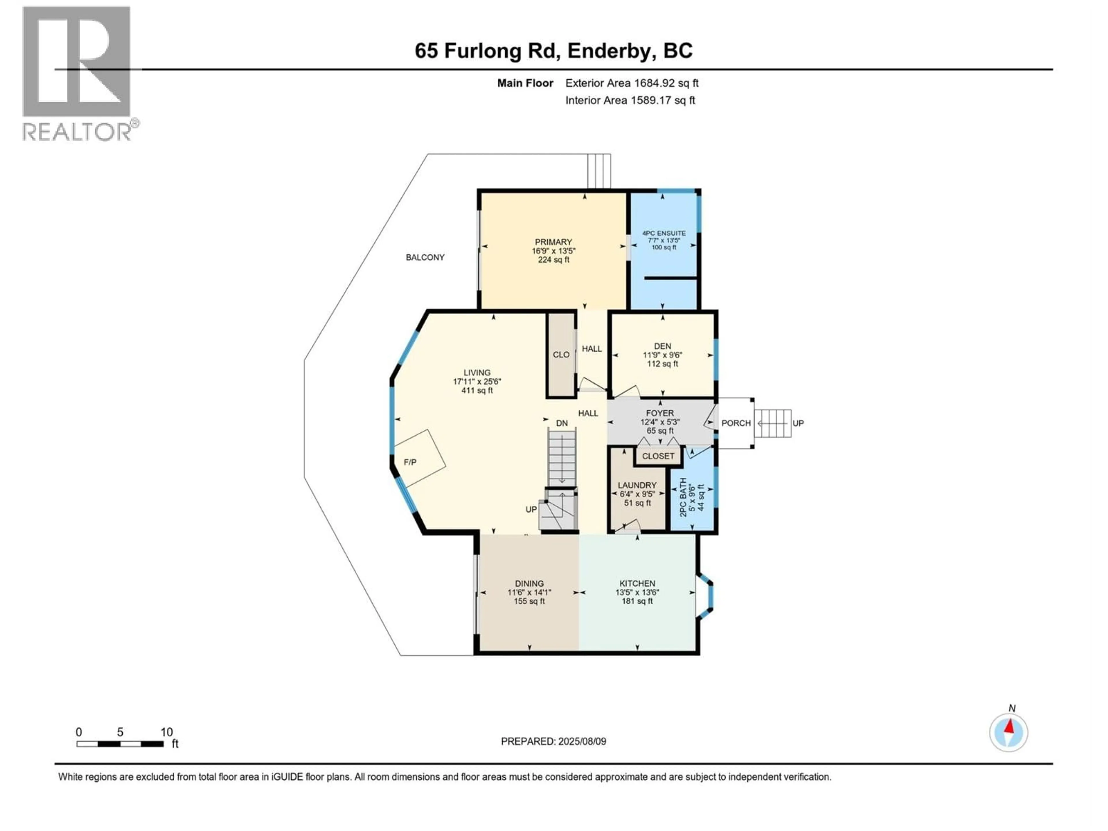 Floor plan for 65 FURLONG ROAD, Enderby British Columbia V0E1V3