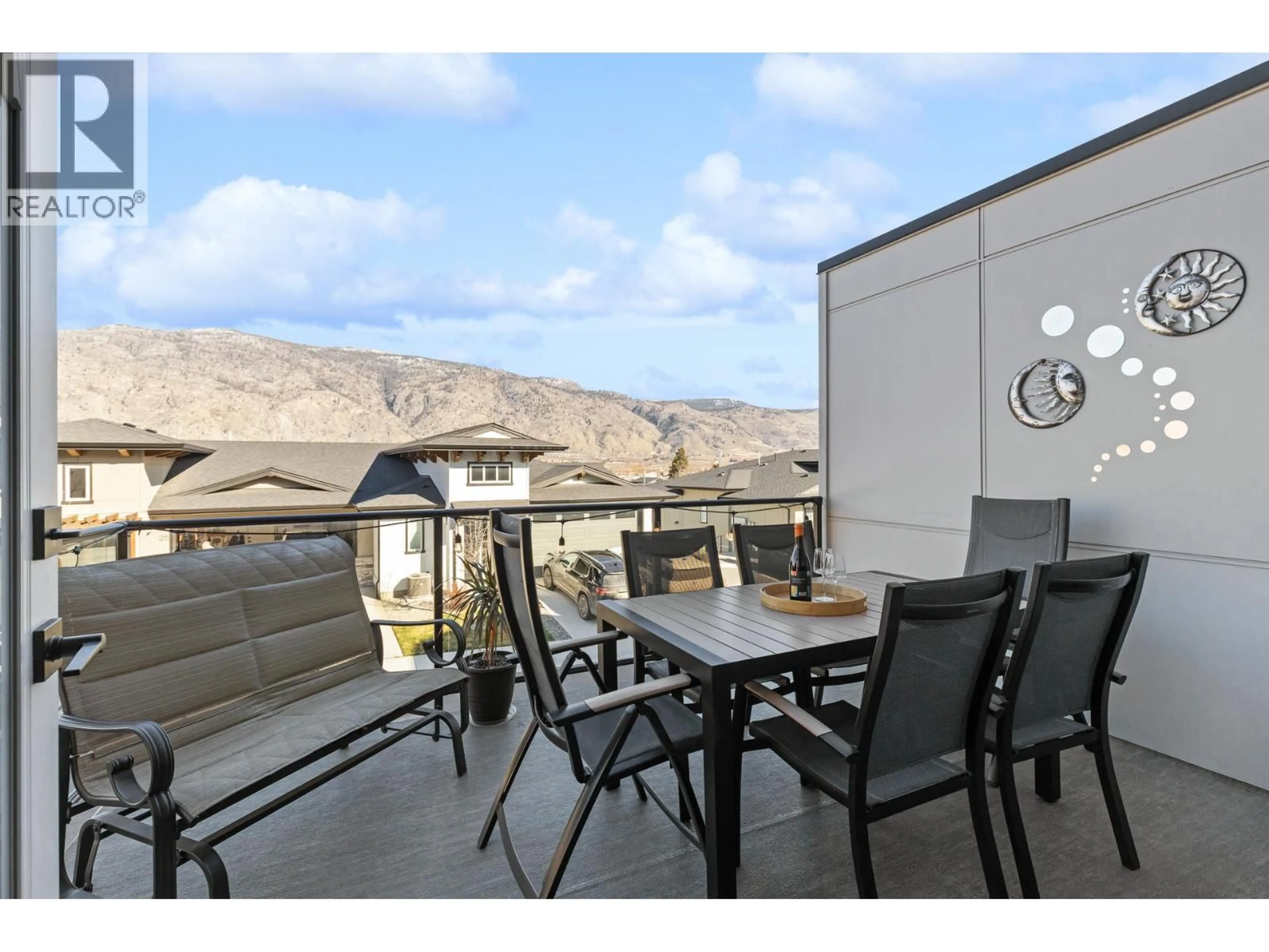 Balcony in the apartment, mountain view for 50 - 8000 VEDETTE DRIVE, Osoyoos British Columbia V0H1V2