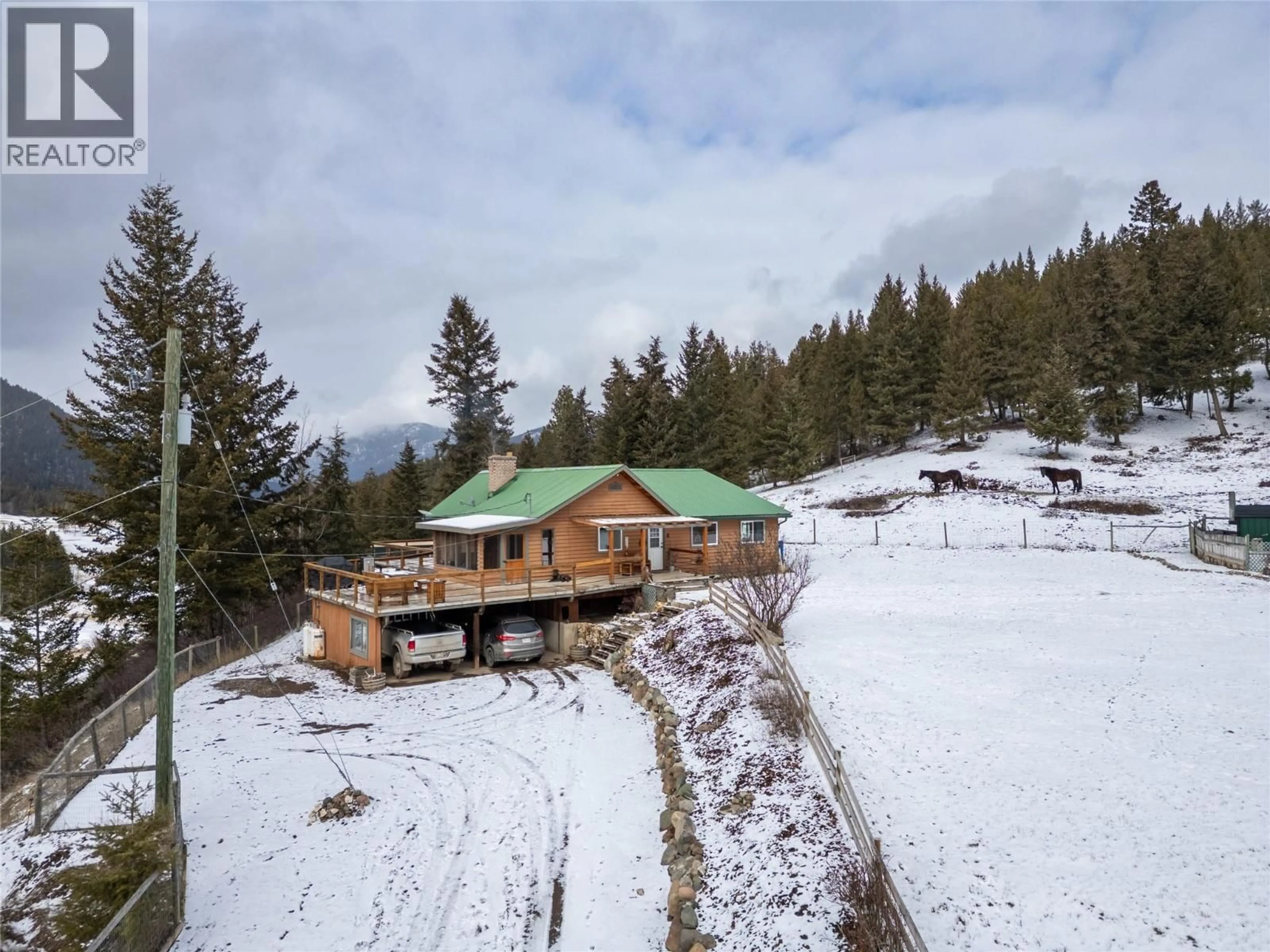 A pic from outside/outdoor area/front of a property/back of a property/a pic from drone, mountain view for 2865 HALE-VINNIE ROAD, Kamloops British Columbia V0E3E0