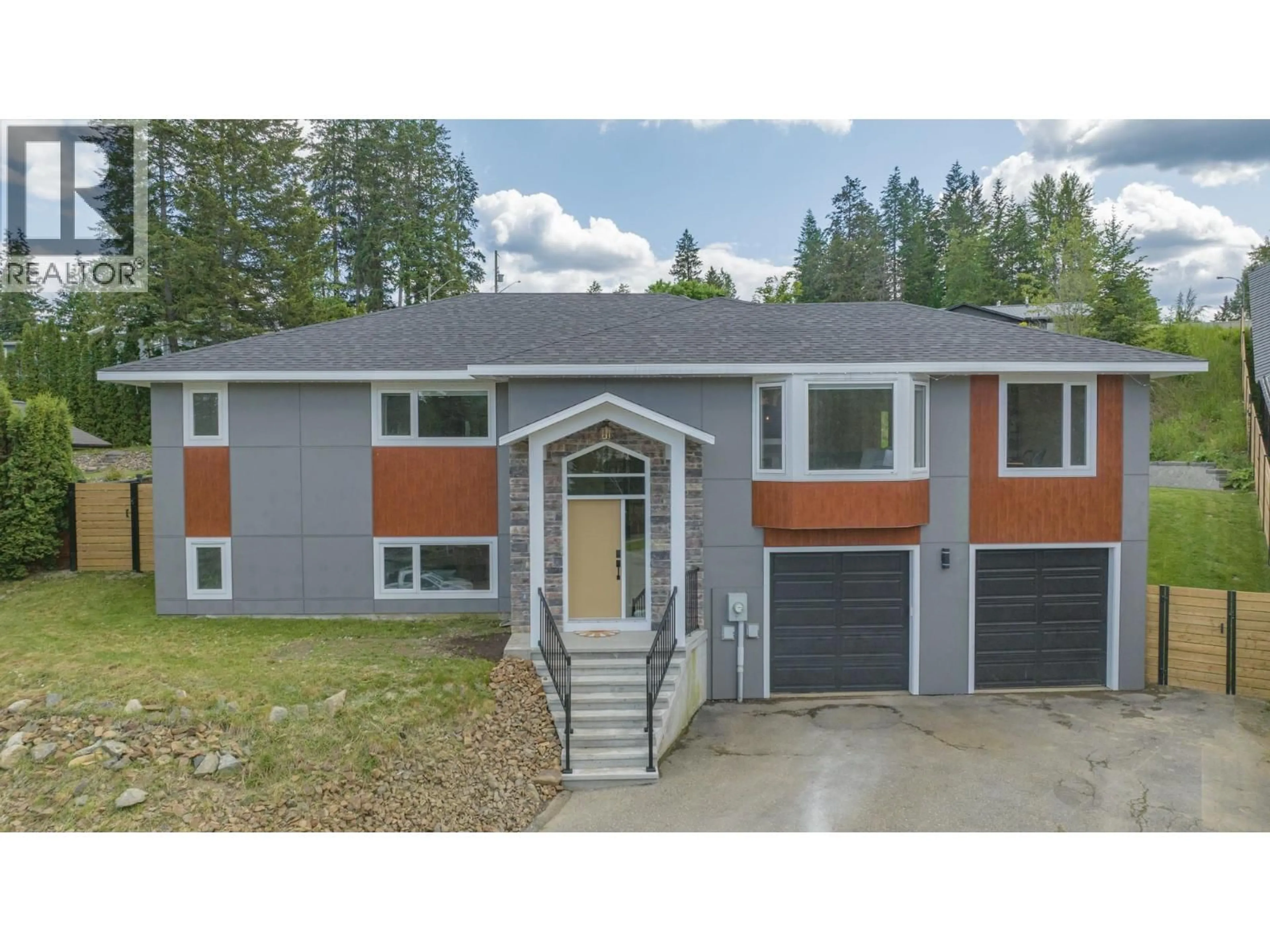 Home with vinyl exterior material, street for 2224 LINEA CRESCENT, Lumby British Columbia V0E2G0