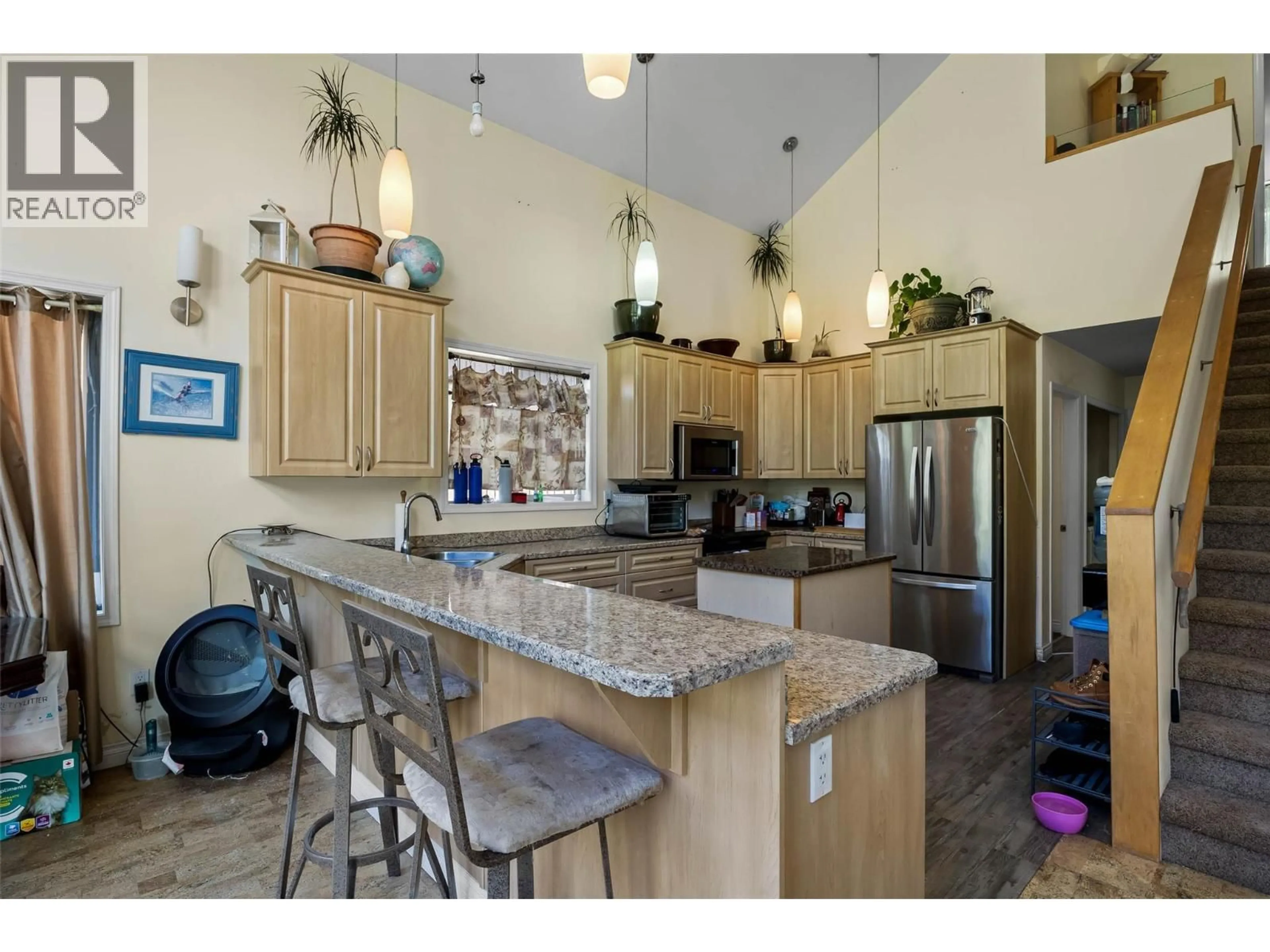 Open concept kitchen, ceramic/tile floor for 1848 PAUL LAKE ROAD, Kamloops British Columbia V2H1N8