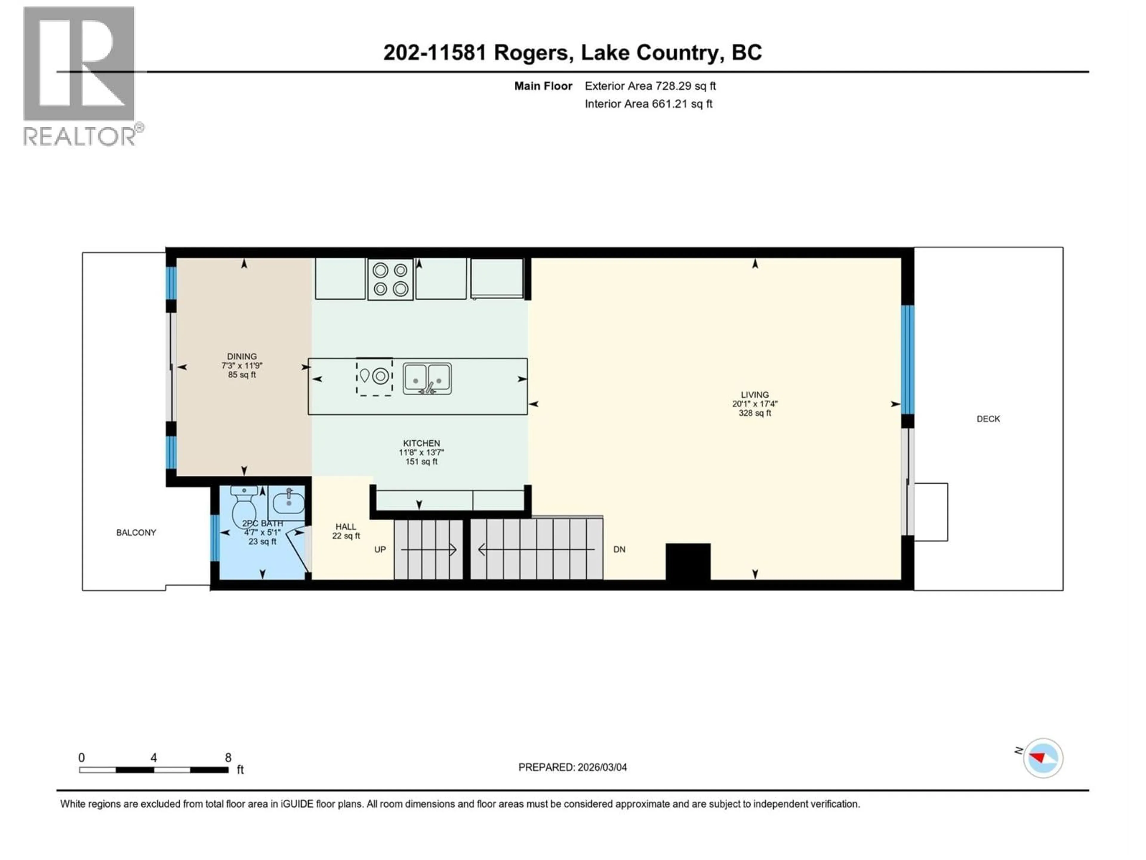Floor plan for 202 - 11581 ROGERS ROAD, Lake Country British Columbia V4V1X8