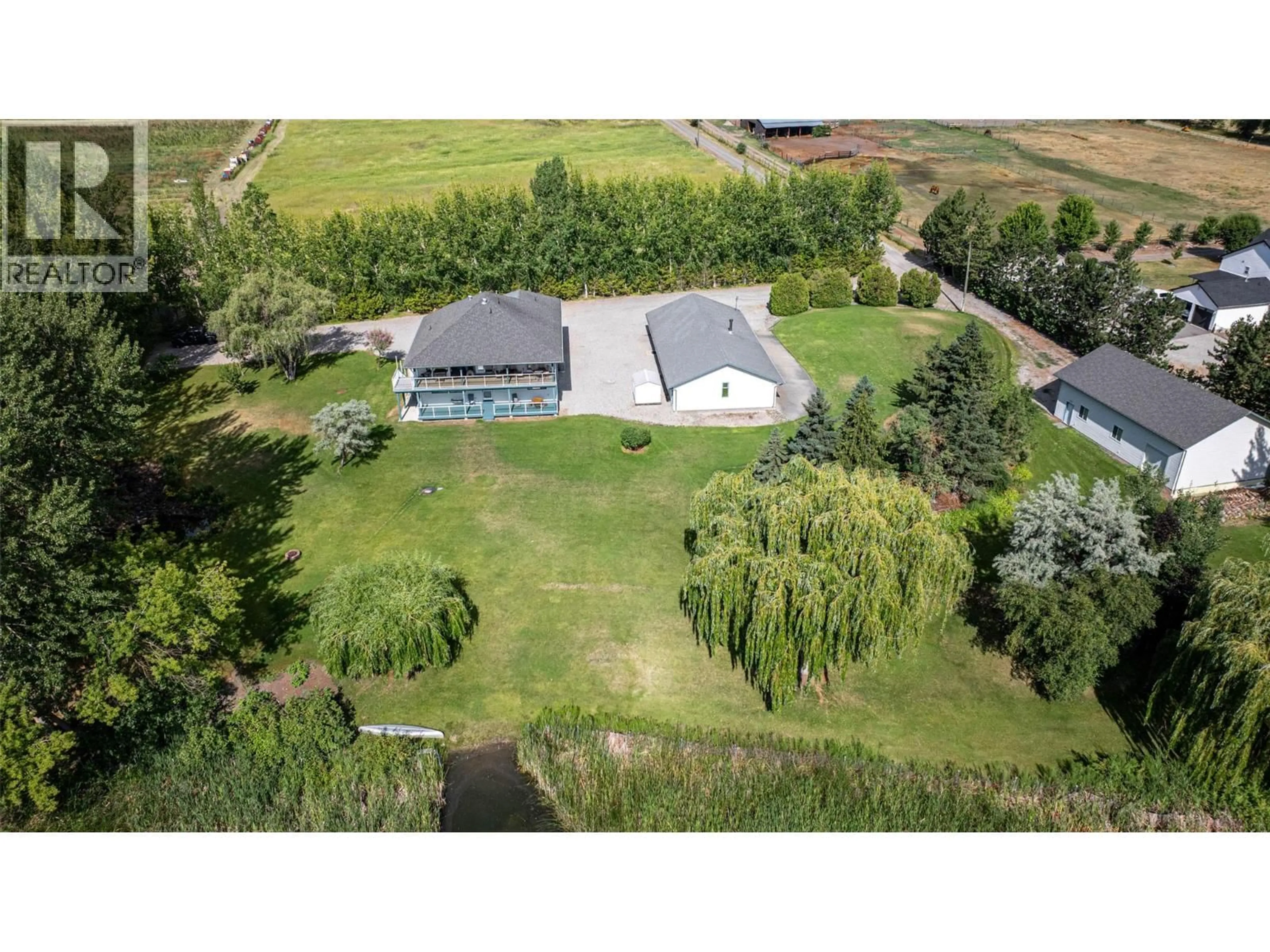A pic from outside/outdoor area/front of a property/back of a property/a pic from drone, unknown for 7821 OLD KAMLOOPS ROAD, Vernon British Columbia V1H1W8