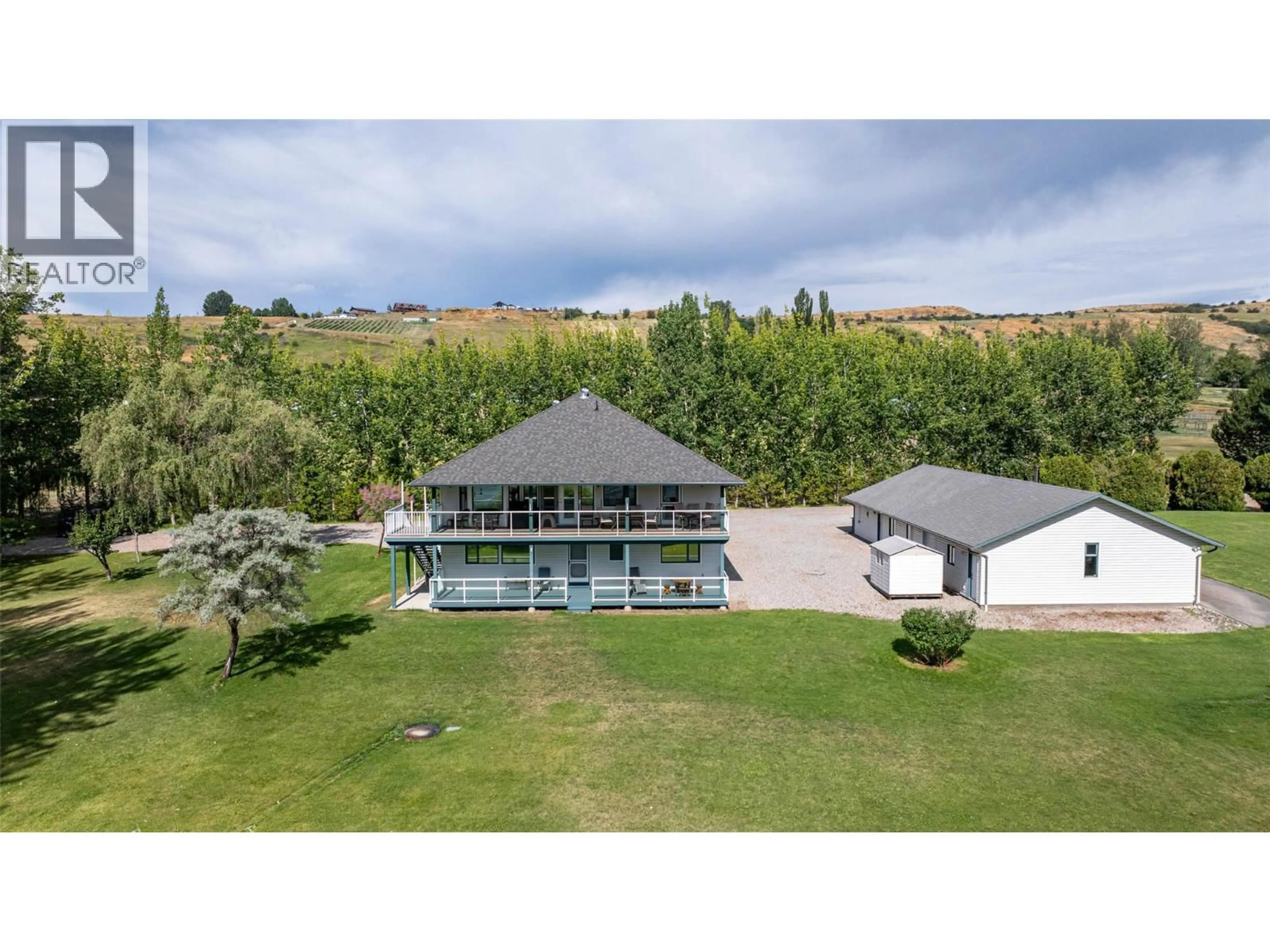 A pic from outside/outdoor area/front of a property/back of a property/a pic from drone, unknown for 7821 OLD KAMLOOPS ROAD, Vernon British Columbia V1H1W8