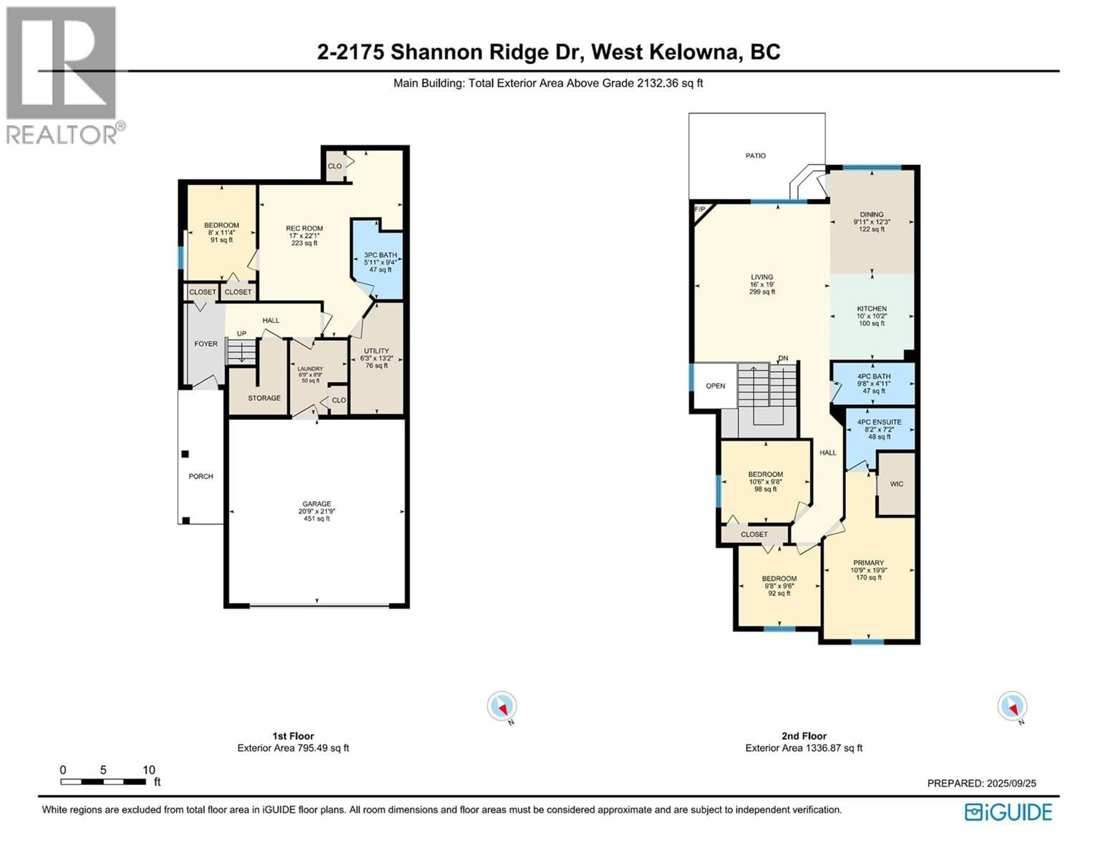 Floor plan for 2 - 2175 SHANNON RIDGE DRIVE, West Kelowna British Columbia V4T2L1