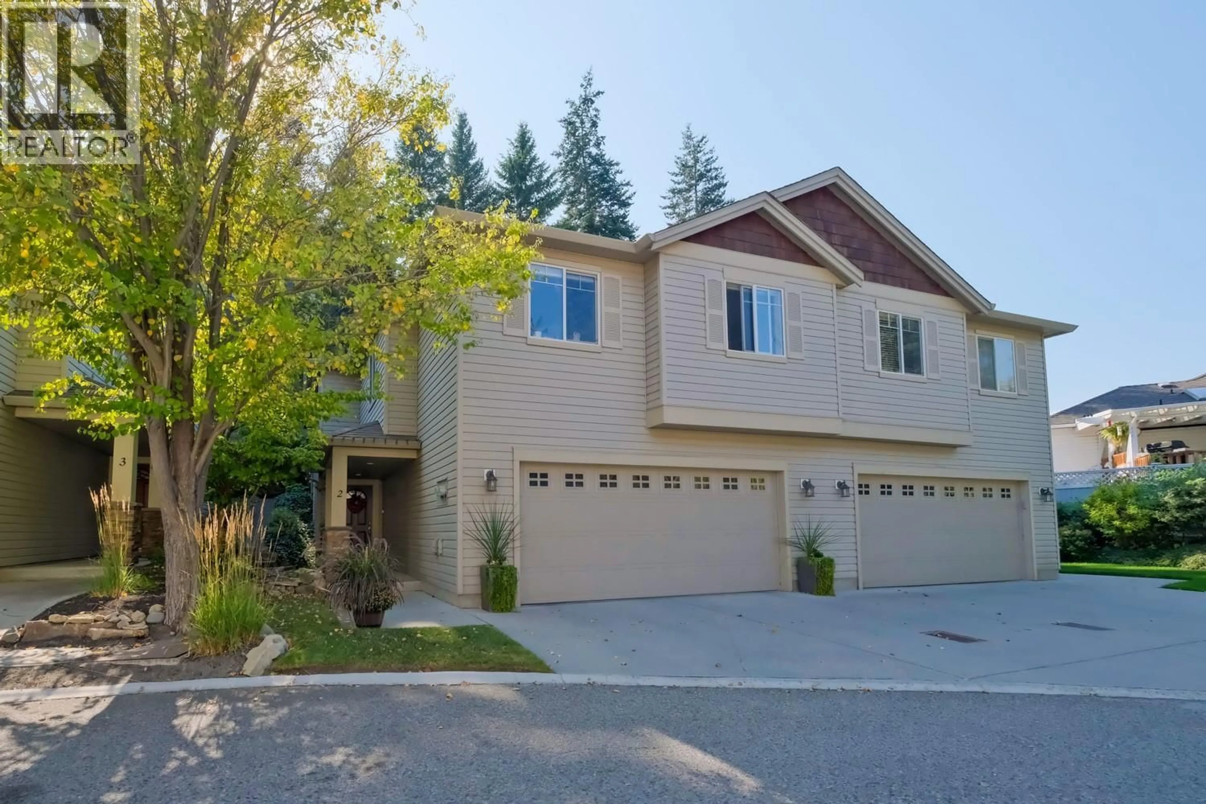 Home with vinyl exterior material, street for 2 - 2175 SHANNON RIDGE DRIVE, West Kelowna British Columbia V4T2L1