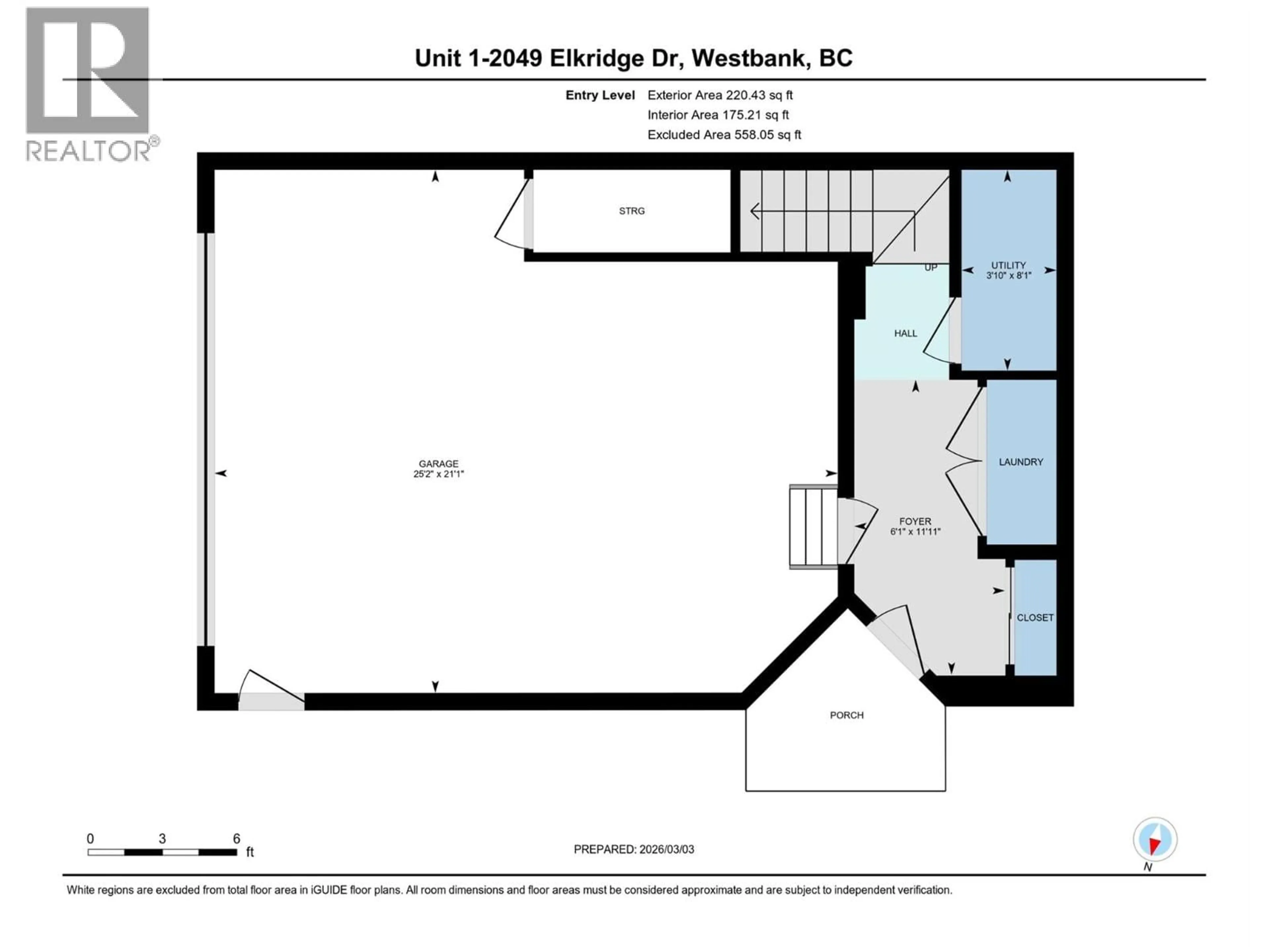 Floor plan for 1 - 2049 ELKRIDGE DRIVE, West Kelowna British Columbia V4T3K1