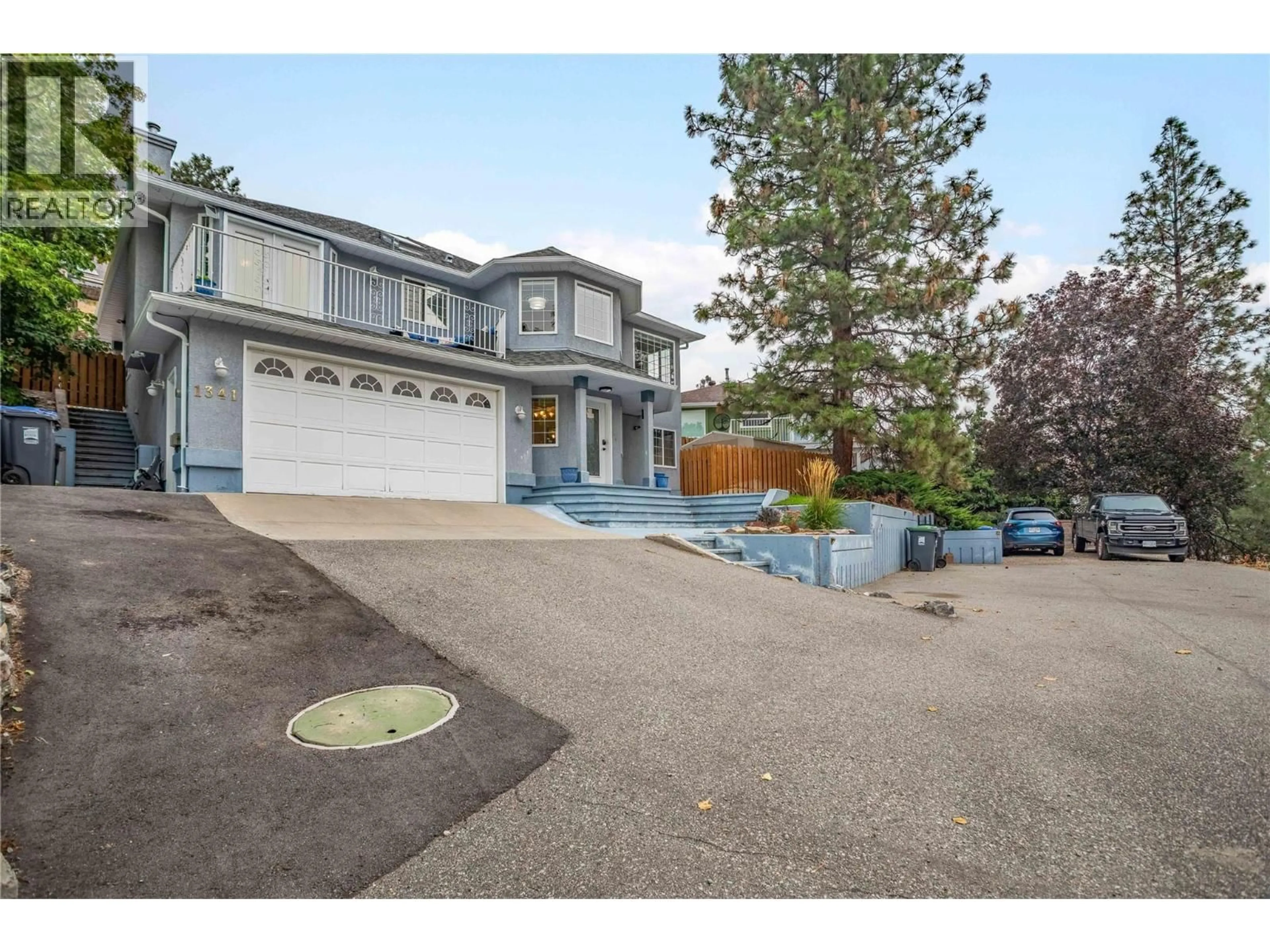 A pic from outside/outdoor area/front of a property/back of a property/a pic from drone, street for 1341 PEACHCLIFF DRIVE, Okanagan Falls British Columbia V0H1R1