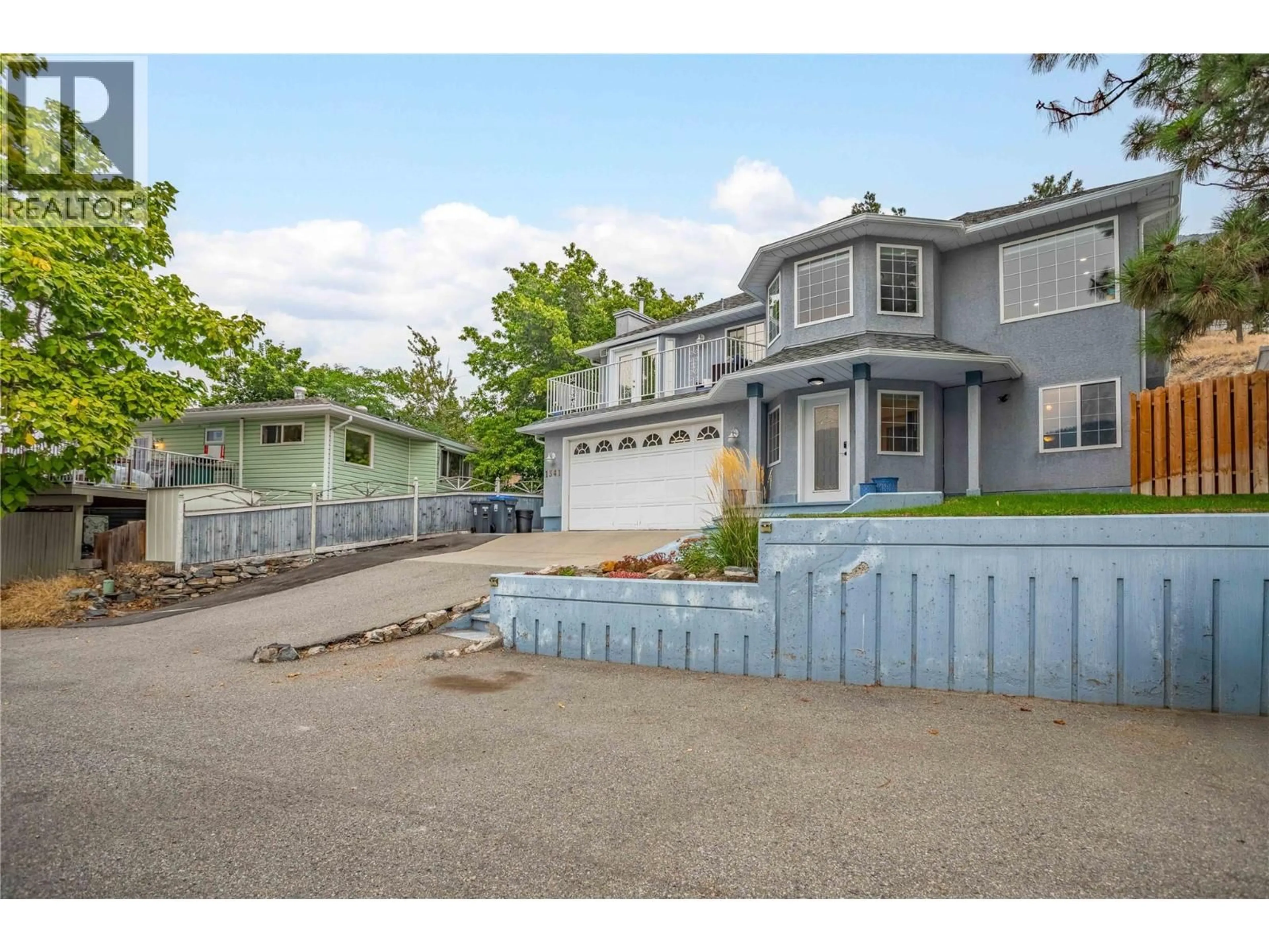 A pic from outside/outdoor area/front of a property/back of a property/a pic from drone, street for 1341 PEACHCLIFF DRIVE, Okanagan Falls British Columbia V0H1R1