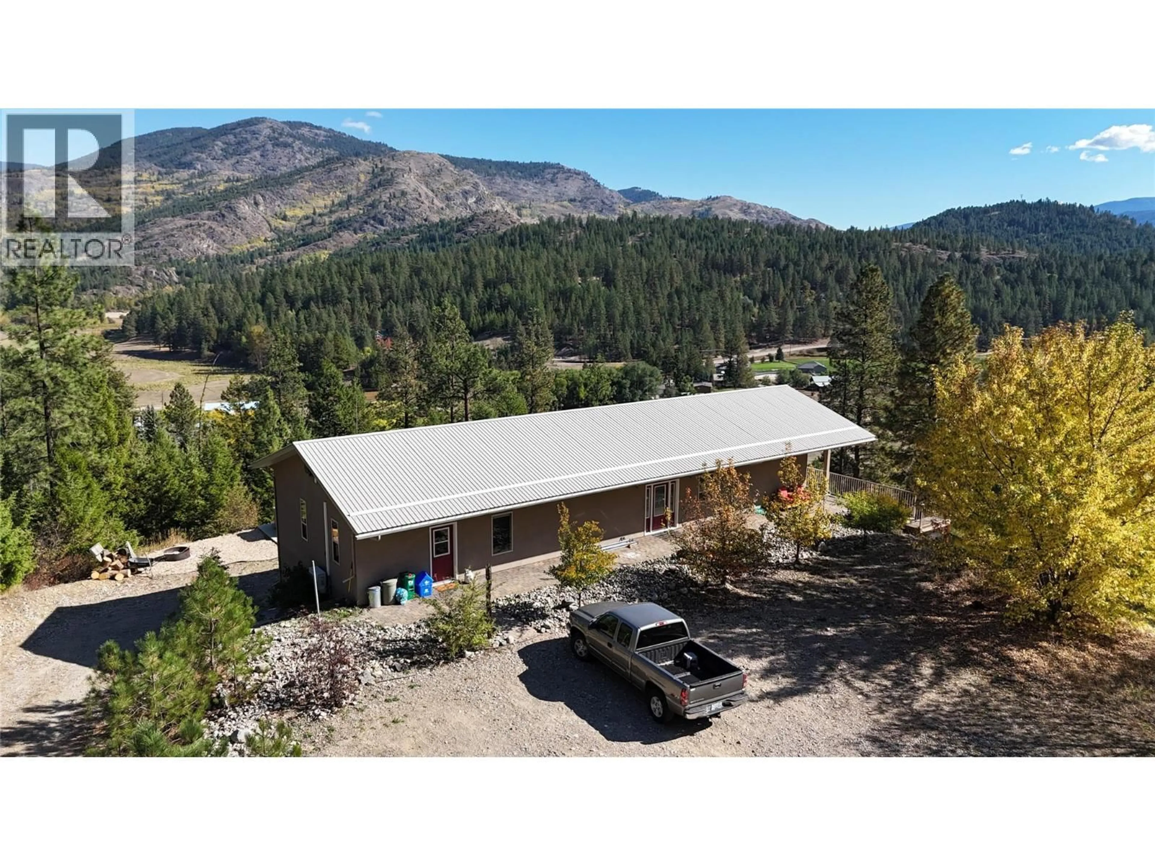 A pic from outside/outdoor area/front of a property/back of a property/a pic from drone, mountain view for 3285 EAGLE RIDGE ROAD, Grand Forks British Columbia V0H1H2