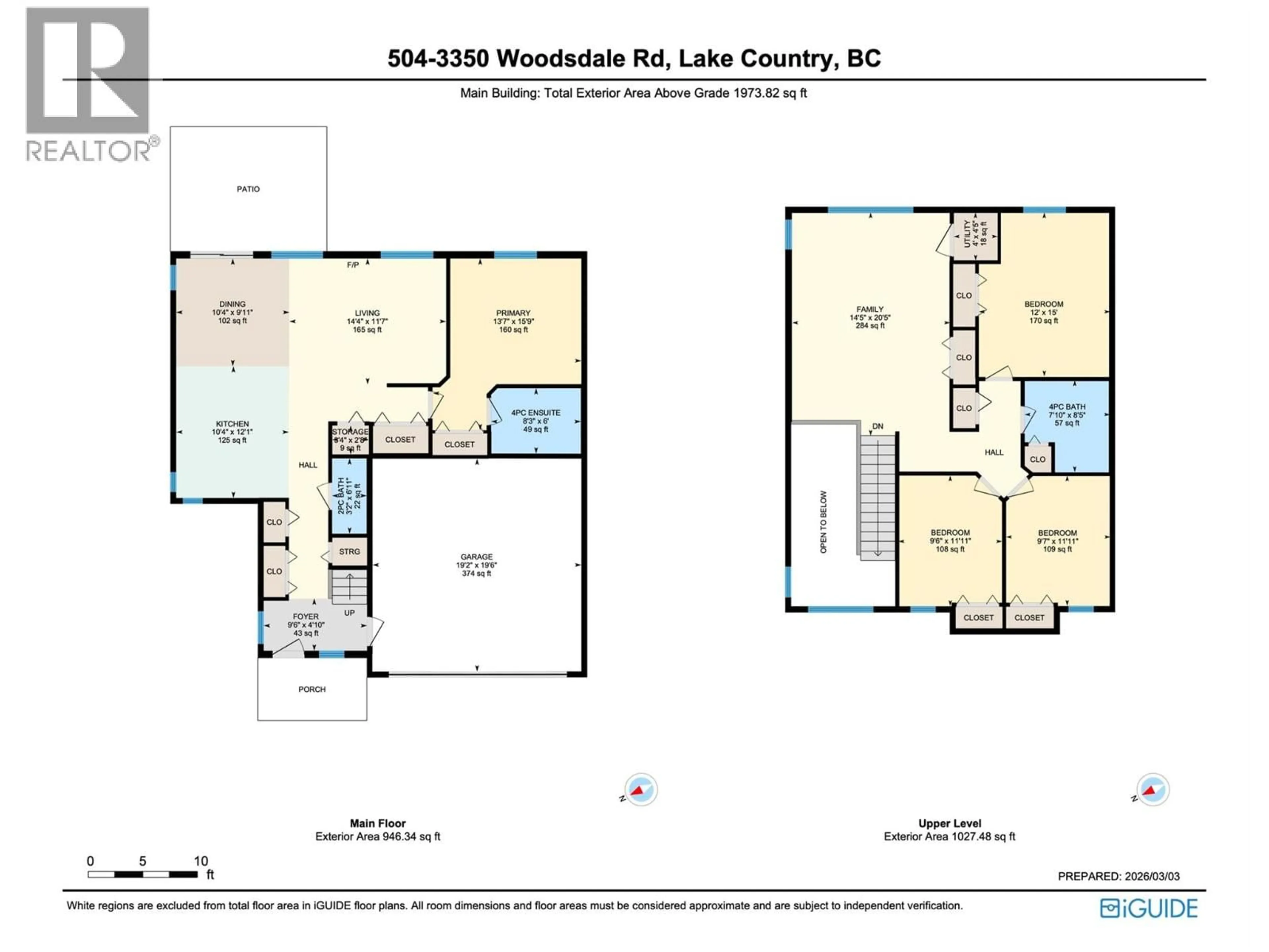 Floor plan for 504 - 3350 WOODSDALE ROAD, Lake Country British Columbia V4V2R7