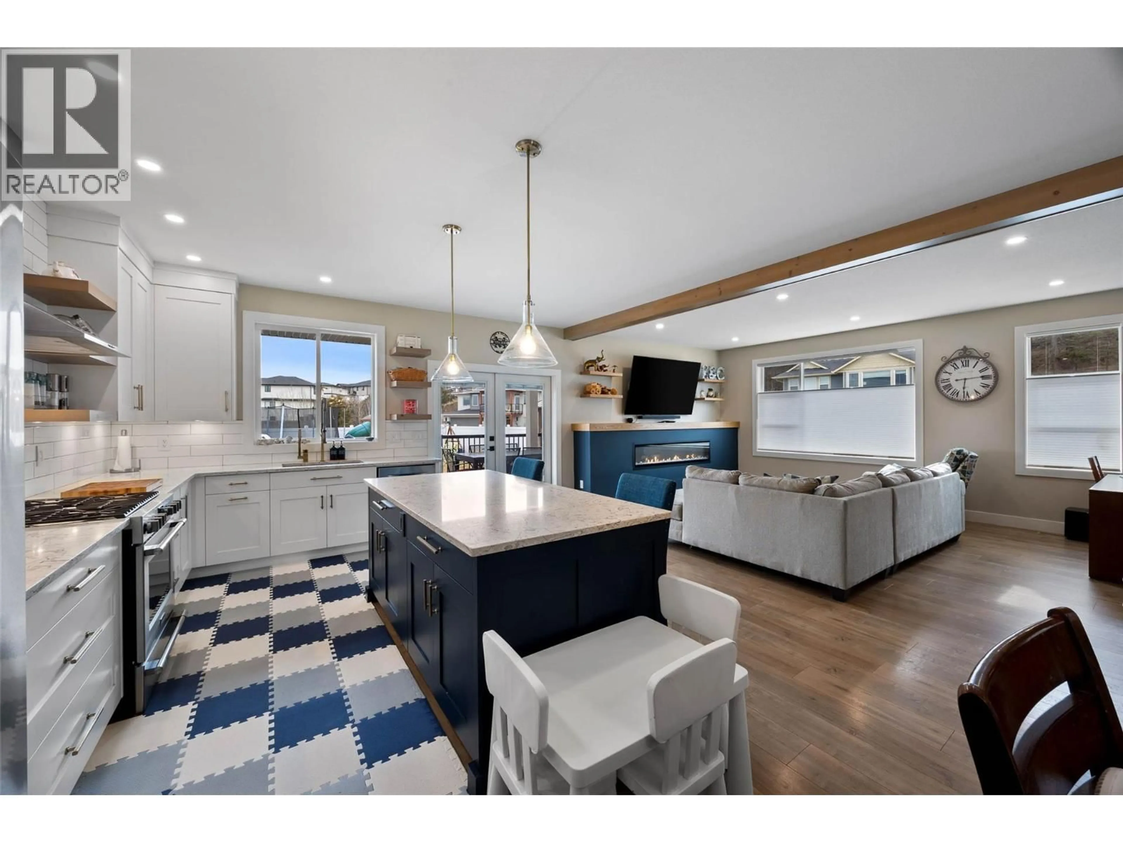 Open concept kitchen, ceramic/tile floor for 2651 WILLOWBRAE DRIVE, Kamloops British Columbia V1S2B2