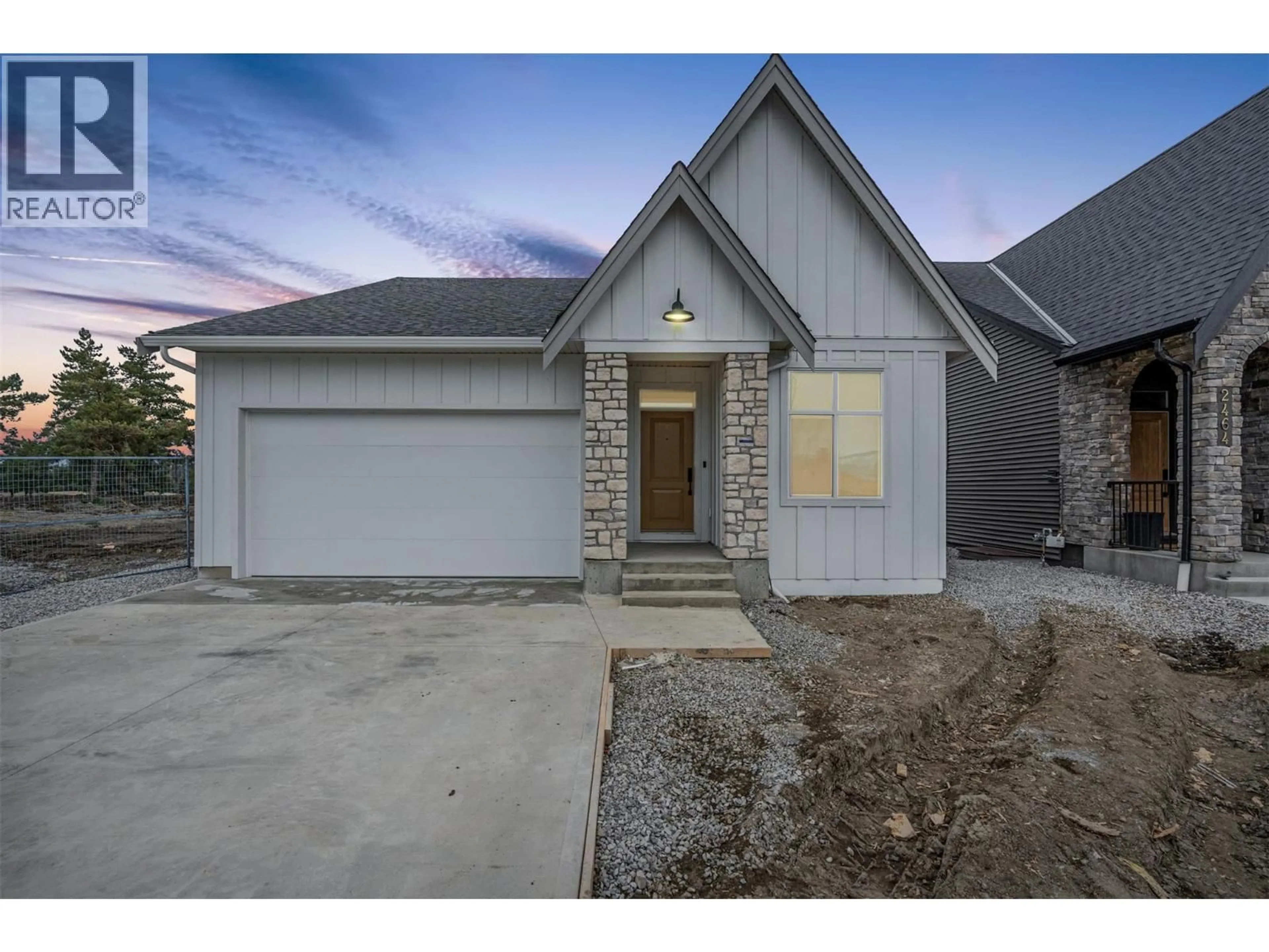 Home with brick exterior material, street for 2468 BRADLEY DRIVE, Armstrong British Columbia V4Y0Y4