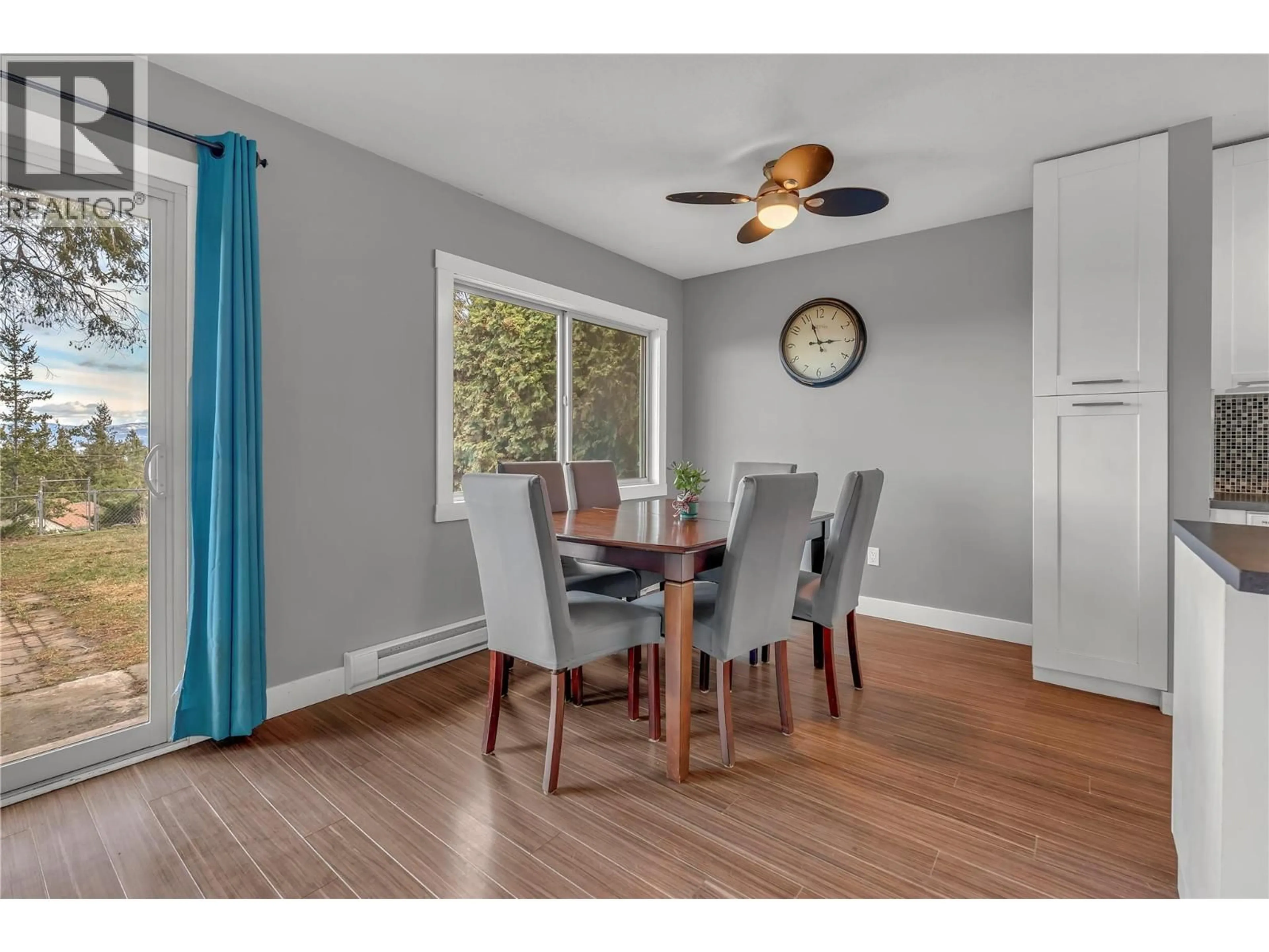 Dining room, wood/laminate floor for 3472 MCIVER ROAD, West Kelowna British Columbia V4T1H8