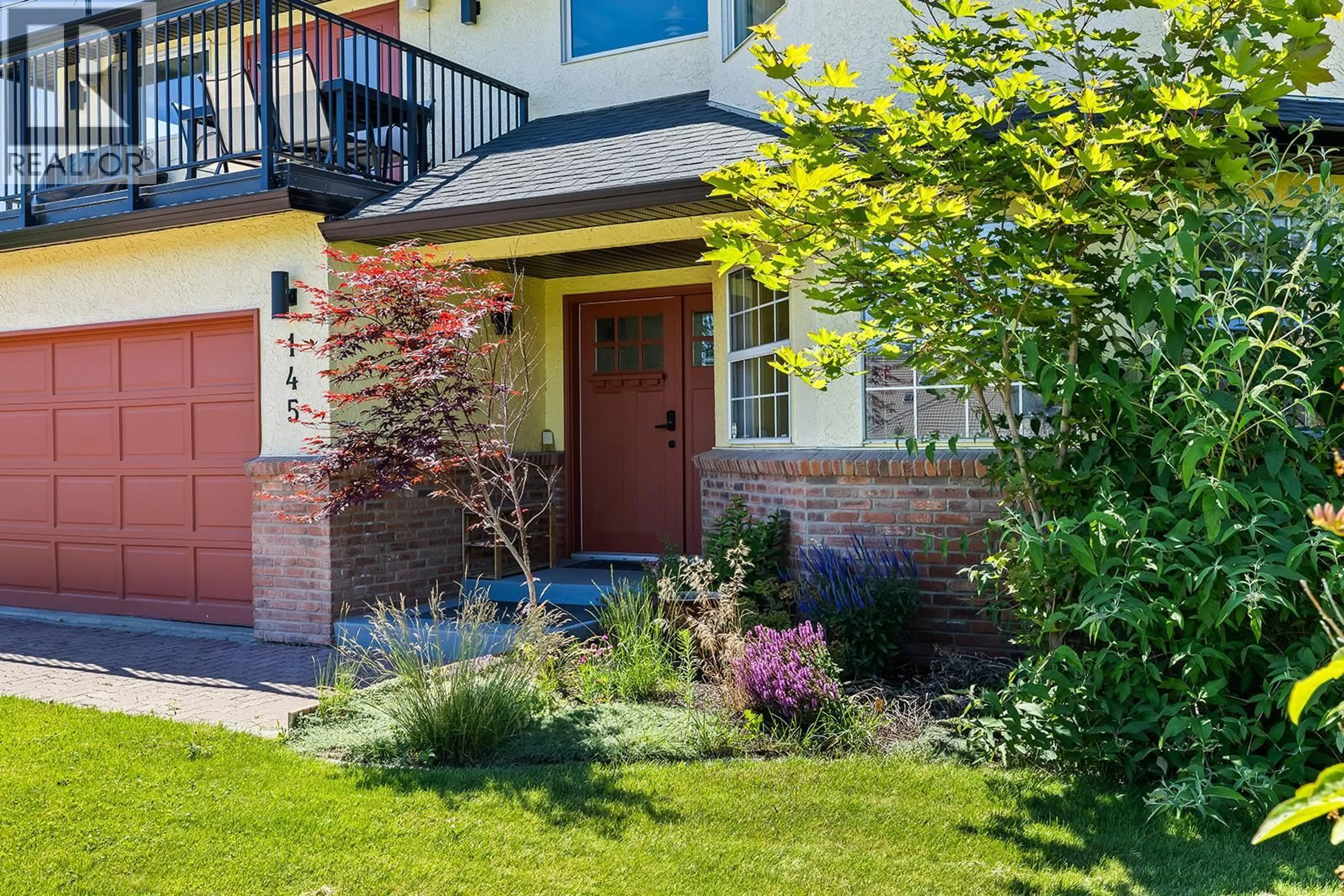 Home with brick exterior material, street for 145 HELDON COURT, Kelowna British Columbia V1Z3S5