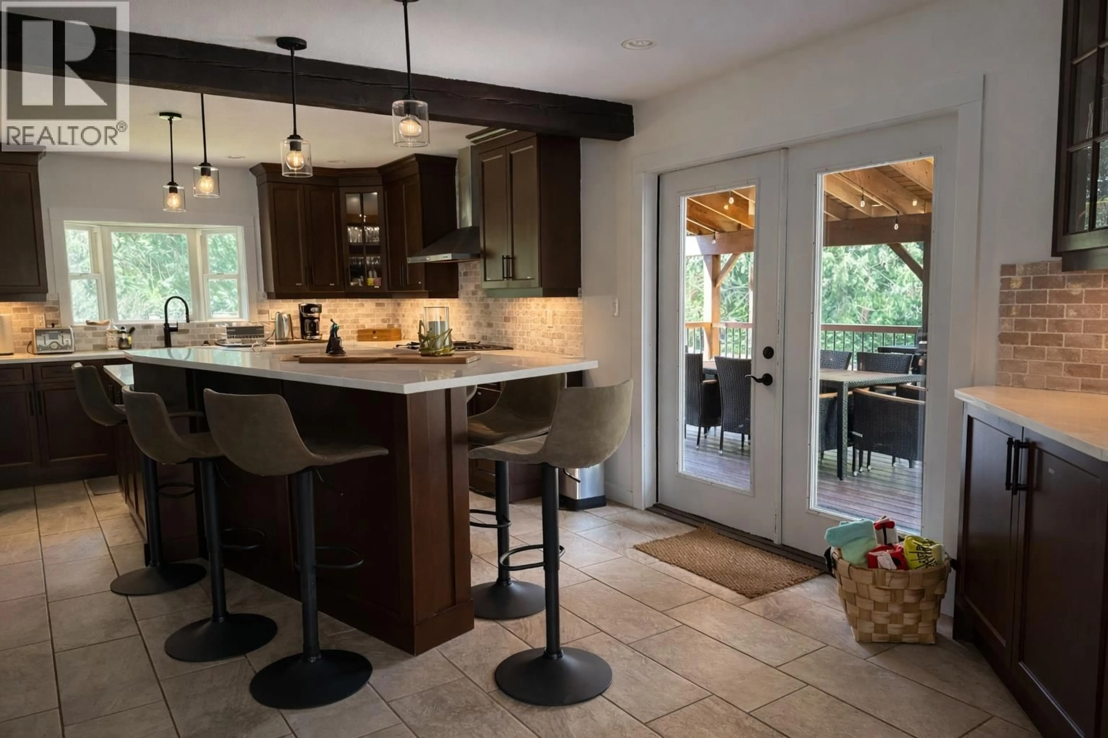 Open concept kitchen, ceramic/tile floor for 187 SUGAR LAKE ROAD, Cherryville British Columbia V0E2G2