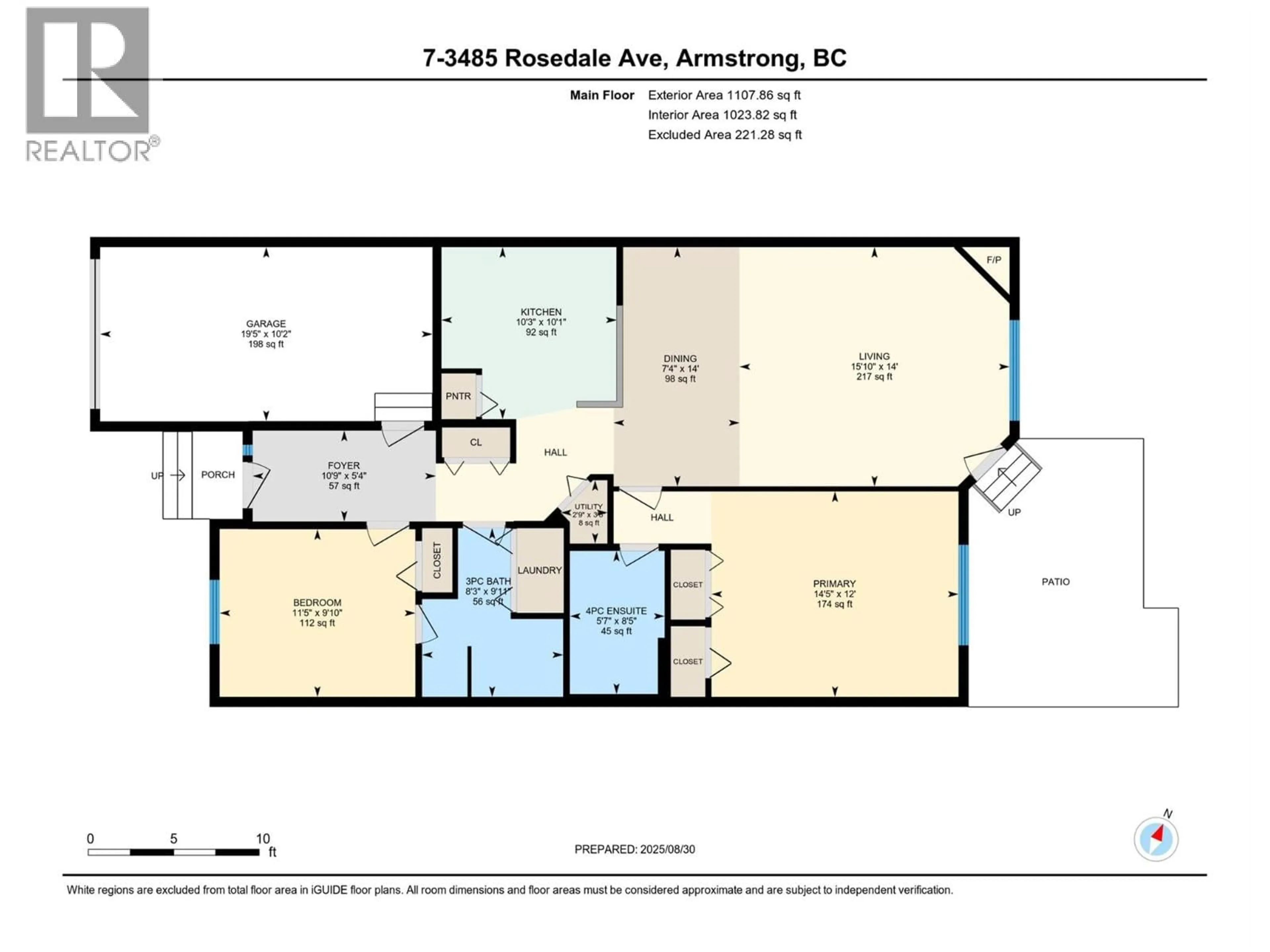 Floor plan for 7 - 3485 ROSEDALE AVENUE, Armstrong British Columbia V4Y2B3