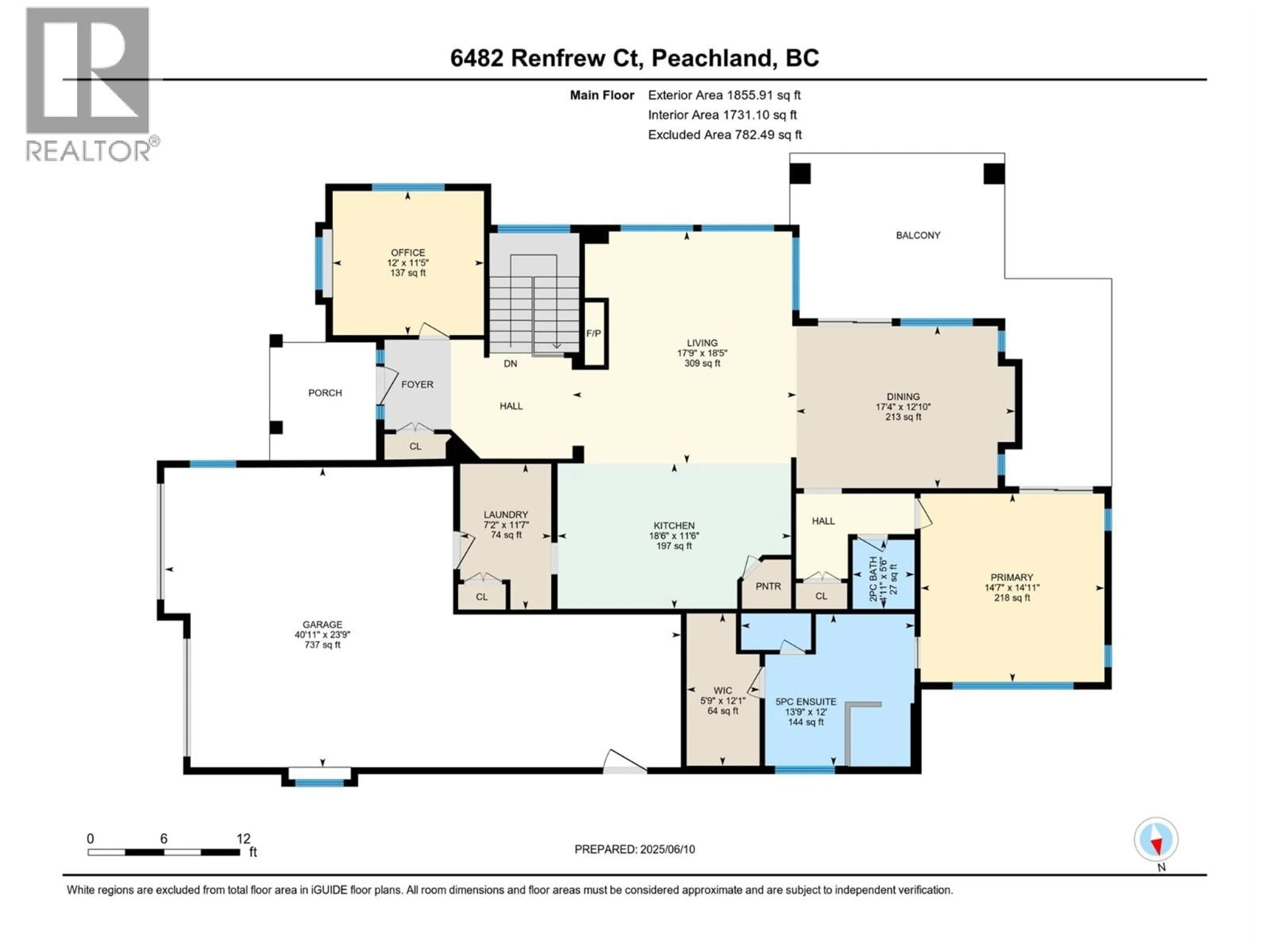 Floor plan for 6482 RENFREW COURT, Peachland British Columbia V0H1X7